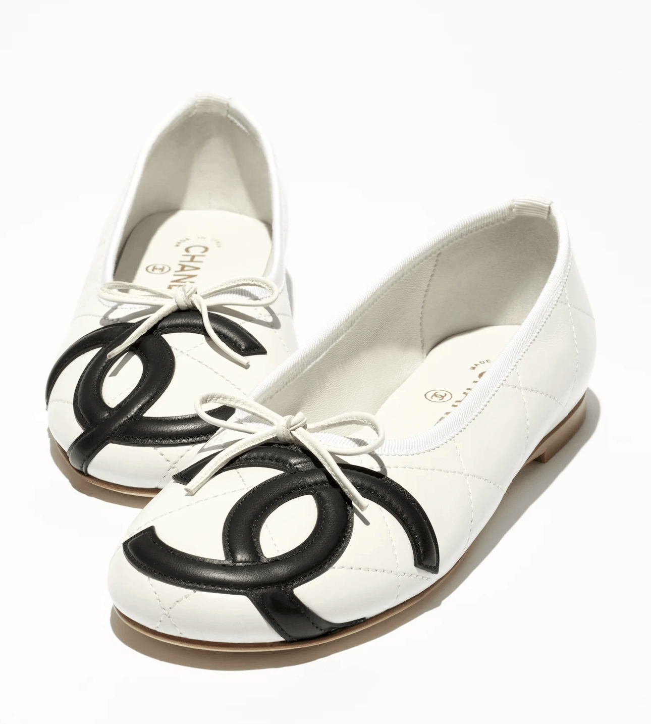 Chanel 26M Coco Beach Cambon Black Logo Ballet Ballerina Flat 39 Size US 9 / IT 39 - 1 Thumbnail