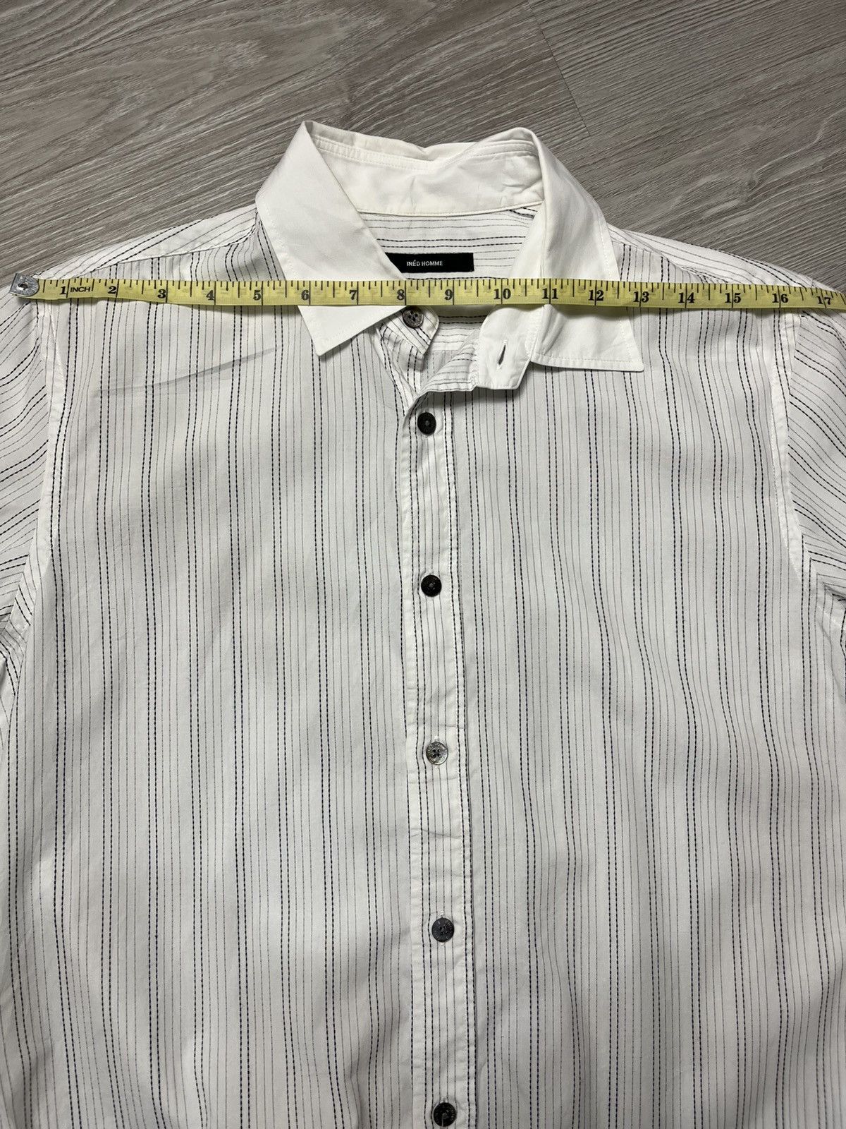 Japanese Brand × Y's × Yohji Yamamoto Ined Homme by Yohji Yamamoto stripes shirt Size US M / EU 48-50 / 2 - 8 Thumbnail