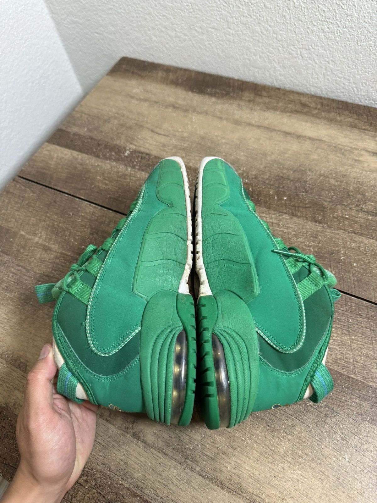 Nike Nike Air Max Penny 1 Mens Size 7Y Green White Basketball Size US 7 / EU 40 - 5 Thumbnail