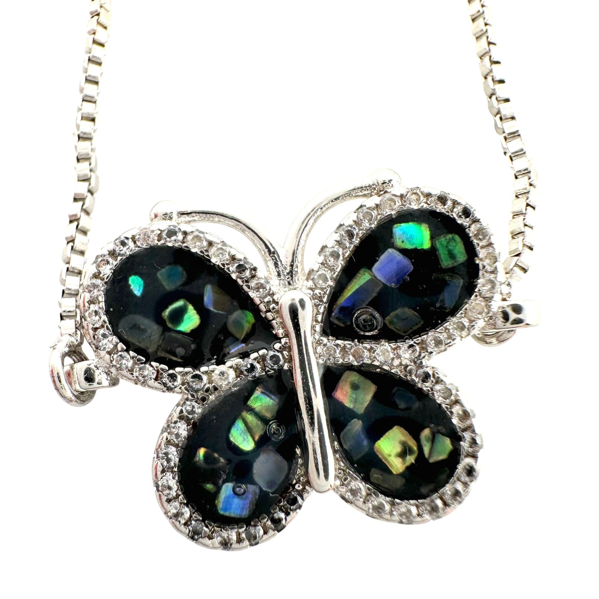 Other Abalone Butterfly Bolo Bracelet Size ONE SIZE - 1 Thumbnail