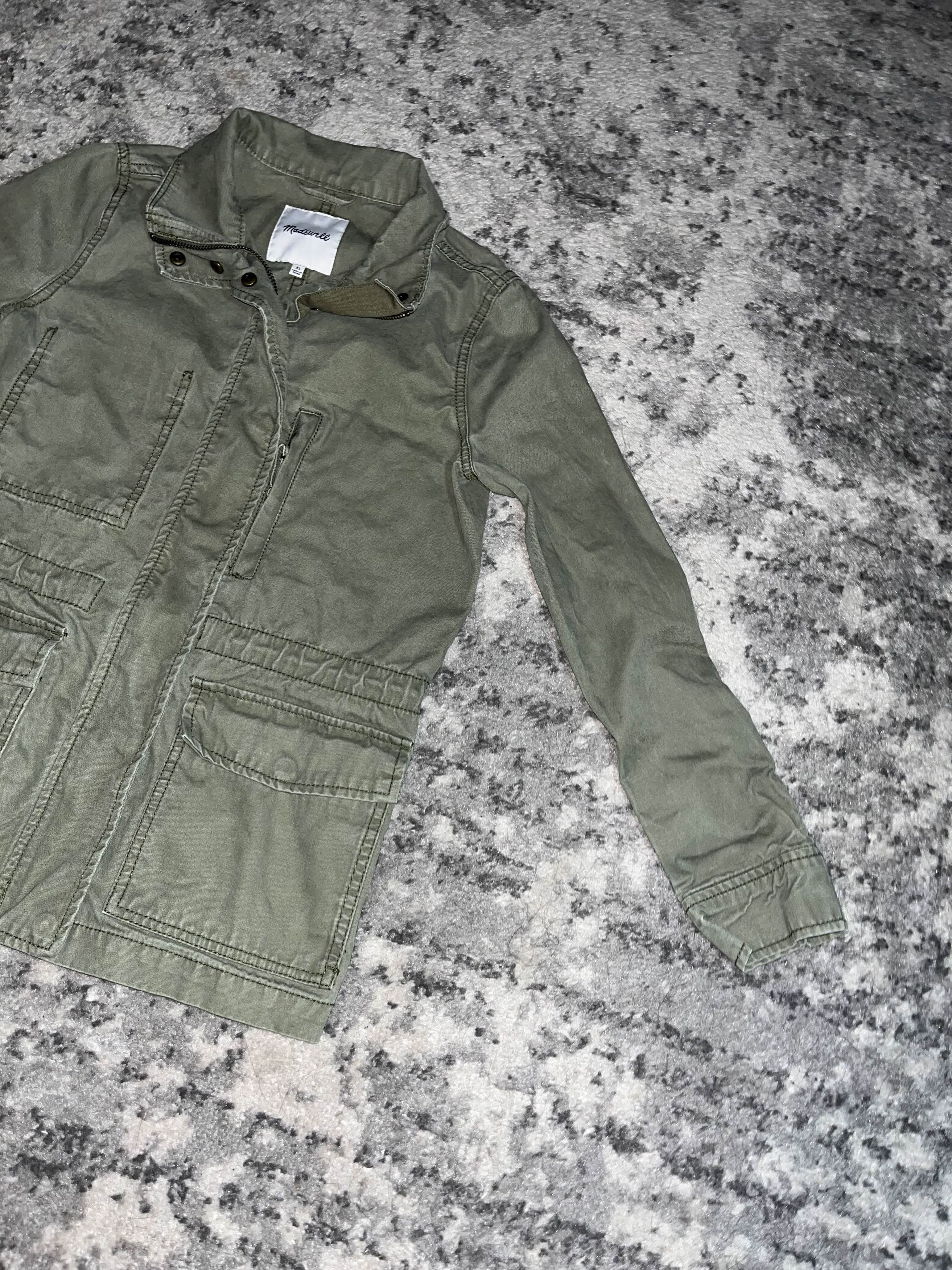 Madewell Madewell Womens Green military style jacket Size XS / US 0-2 / IT 36-38 - 5 Thumbnail