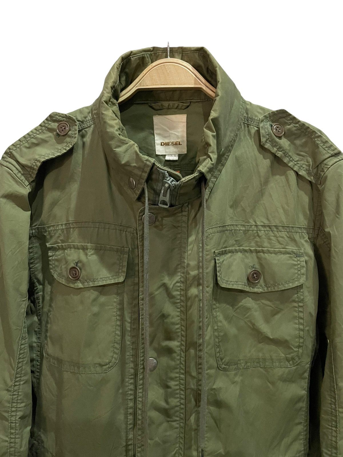 Diesel Vintage 90s Diesel Hooded Spalmatura Water Resistance Jacket Size US XL / EU 56 / 4 - 4 Thumbnail