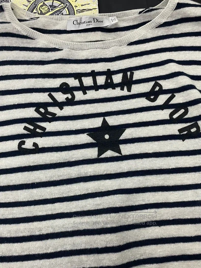 Dior Dior 25 early autumn blue and white striped five-pointed s Size XS / US 0-2 / IT 36-38 - 2 Thumbnail