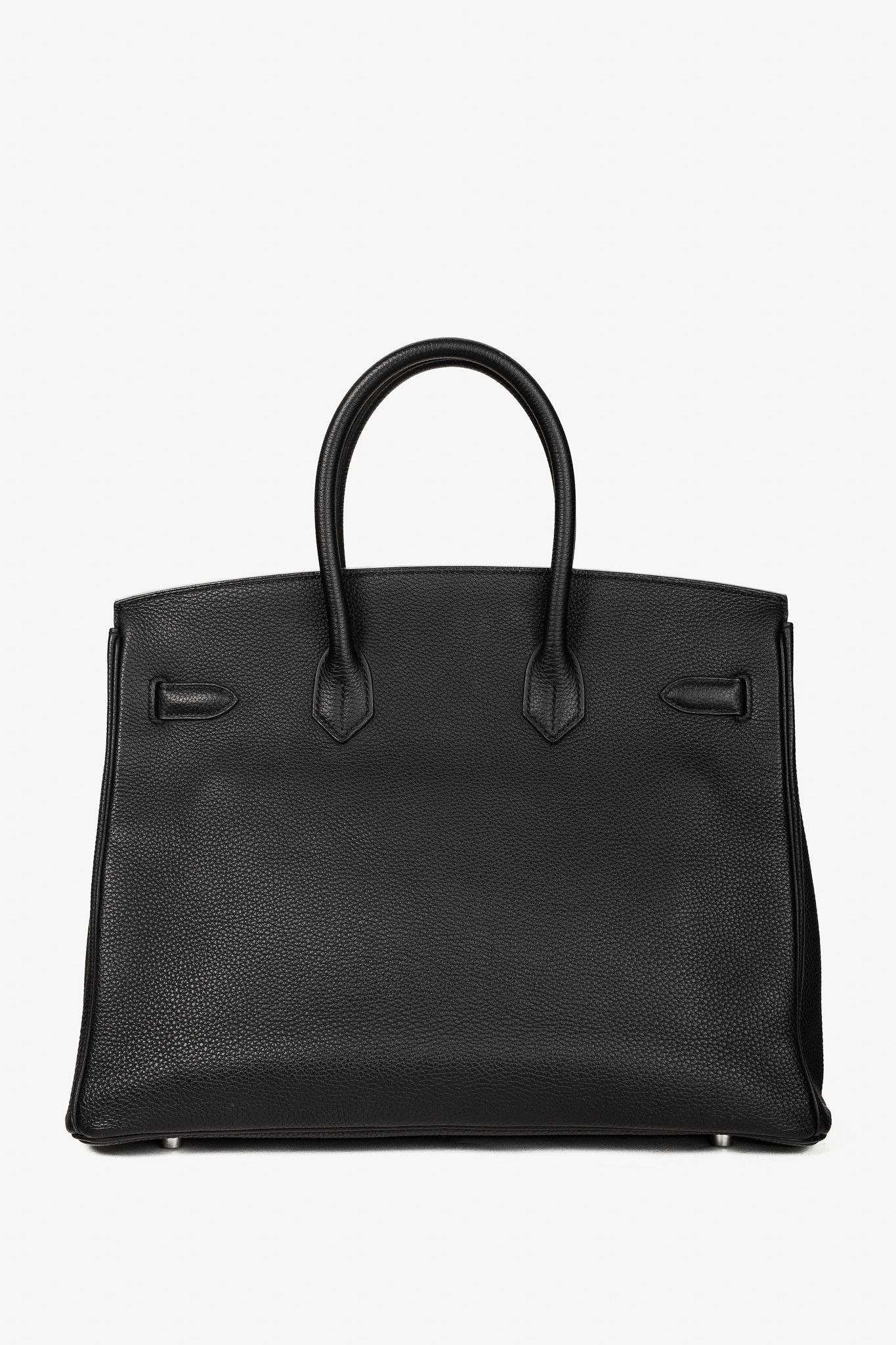 Hermes Hermes Birkin 35 Black Taurillon Clemence Leather Tote Size ONE SIZE - 5 Thumbnail