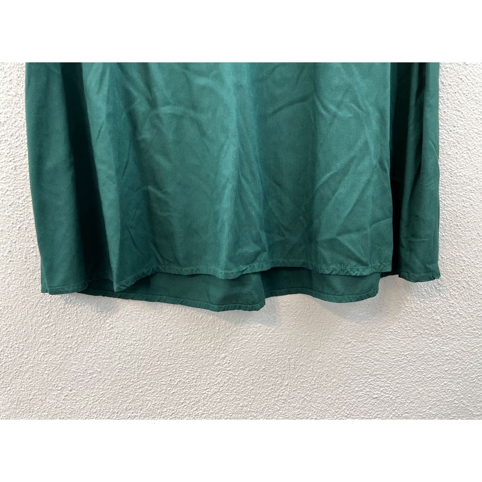 Old Navy Womens Old Navy Dress Long Sleeve V-Neck Green Small Shirt/Midi? Size S / US 4 / IT 40 - 4 Thumbnail