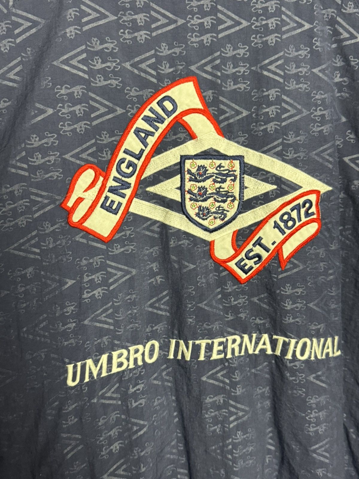 Umbro Vintage England National Team Training Football Jacket Size US L / EU 52-54 / 3 - 4 Thumbnail
