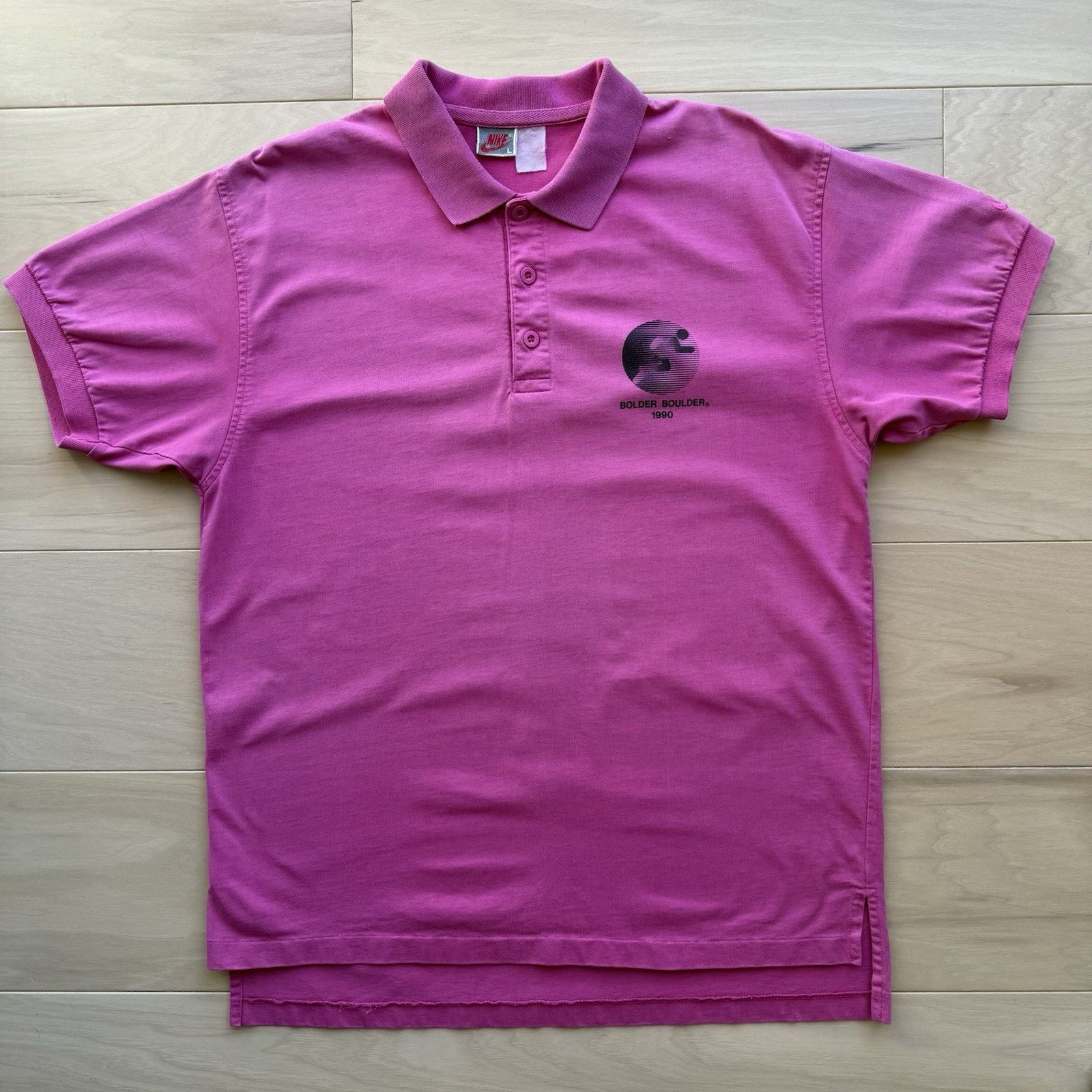 Nike Vintage Nike Polo Shirt L Pink 90s Boulder Boulder Memorial Size US L / EU 52-54 / 3 - 2 Thumbnail