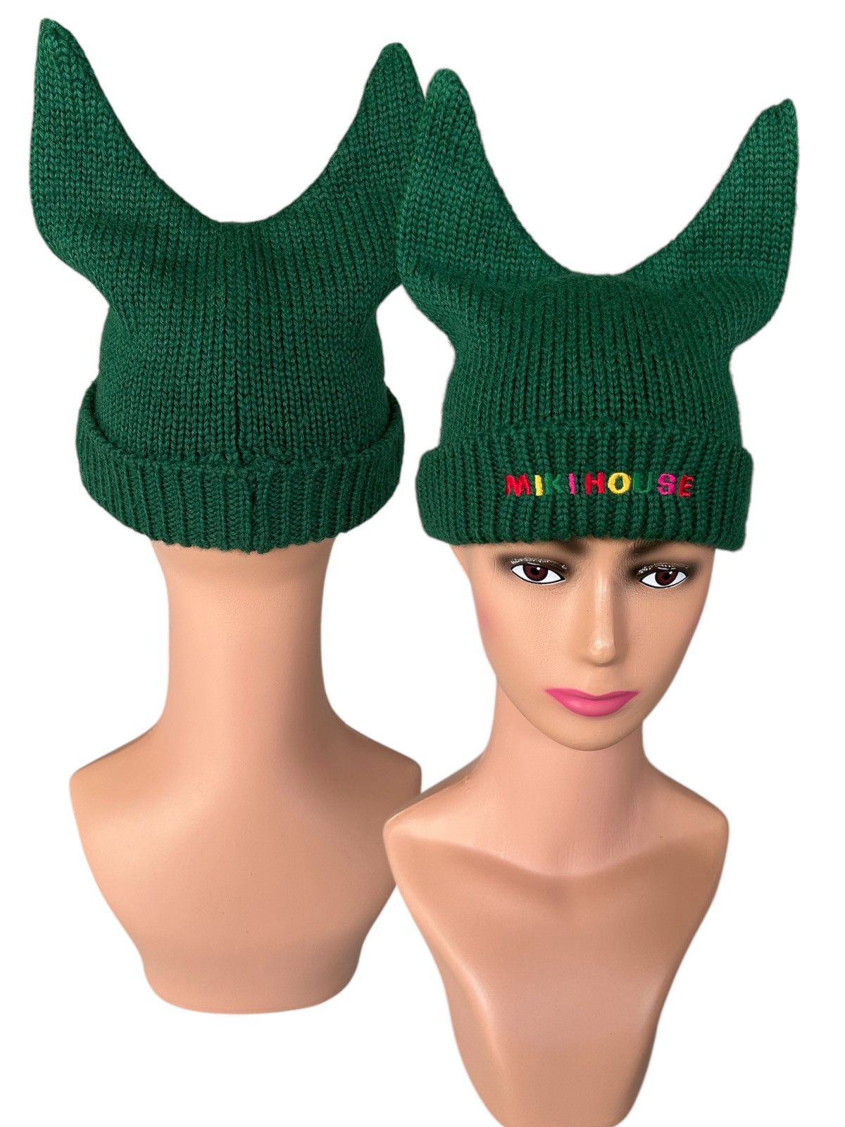 Japanese Brand × Kapital × Vintage Horn Devil Japanese Brand Knitt Beanie Hats Size ONE SIZE - 1 Thumbnail
