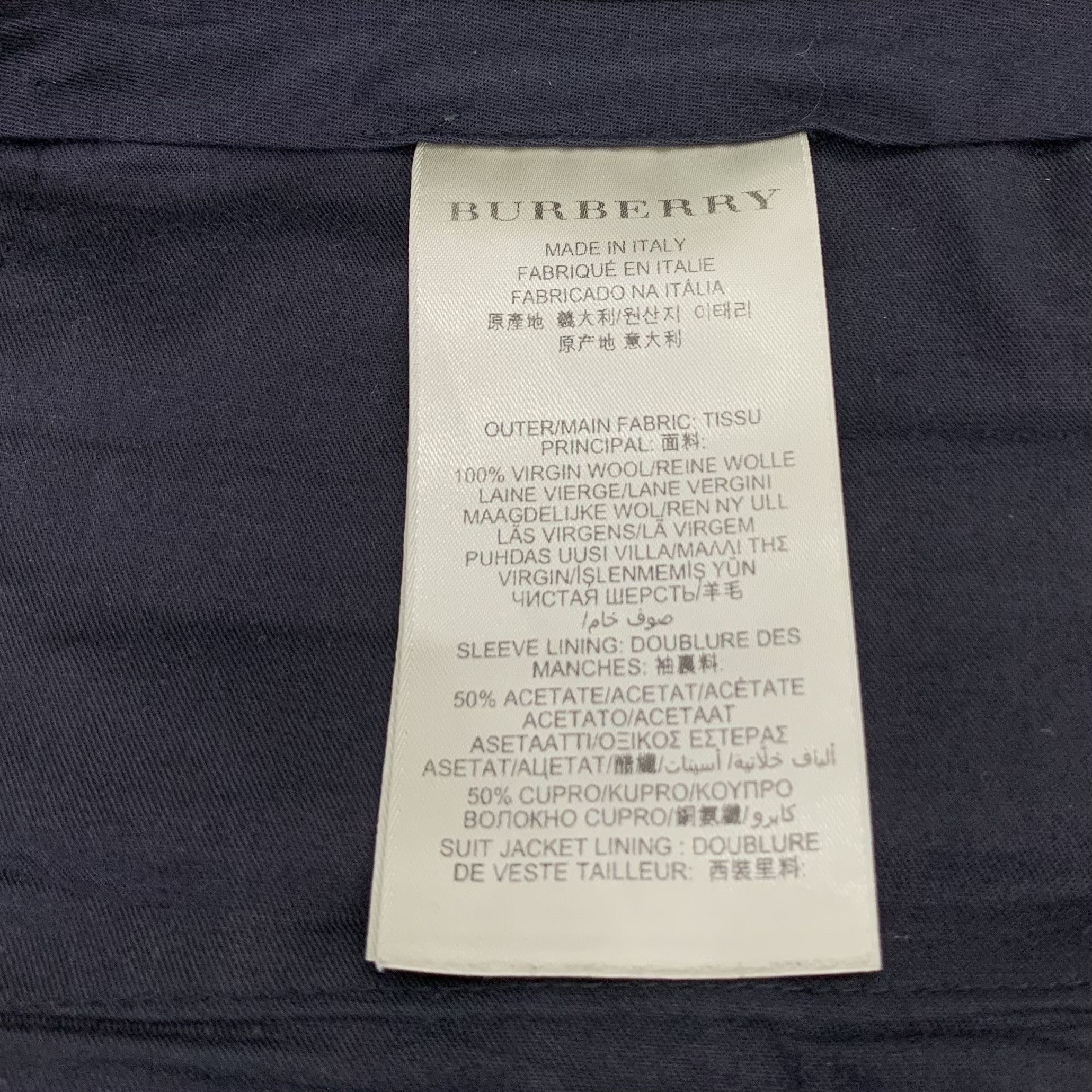 Burberry Burberry Black Wool Suit Trousers (Size 38R) Size 36" / US 14 / IT 50 - 4 Thumbnail