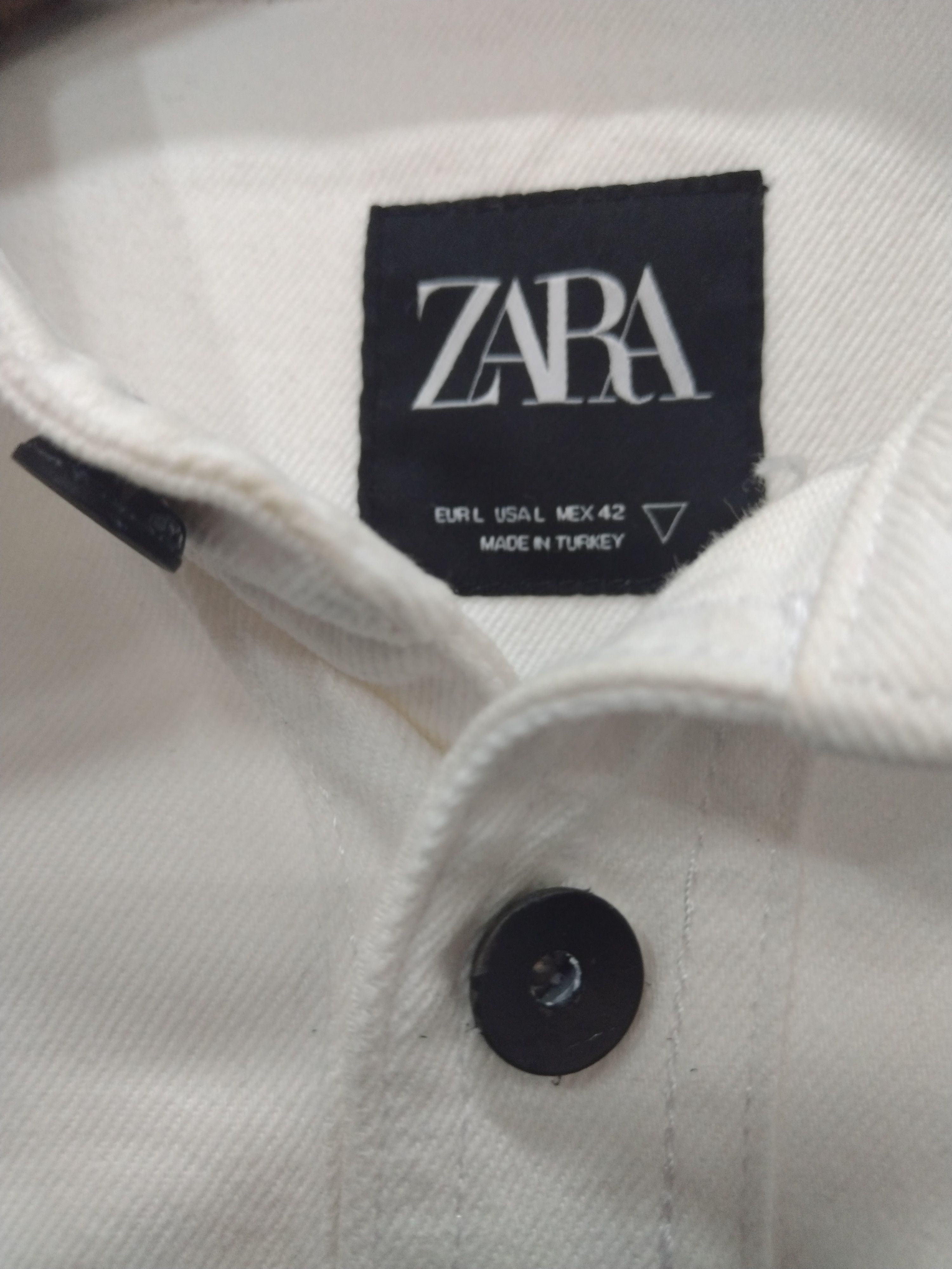 Zara AWESOME STYLO ZARA DENIM JACKET PATCHWORK SCRIPT DESIGN Size US L / EU 52-54 / 3 - 3 Thumbnail