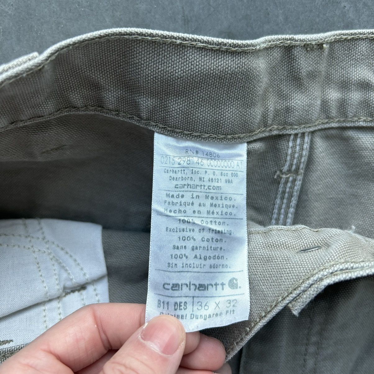Carhartt Crazy Vintage Y2K Carhartt Baggy Essential Carpenter Pants Size US 35 - 7 Thumbnail