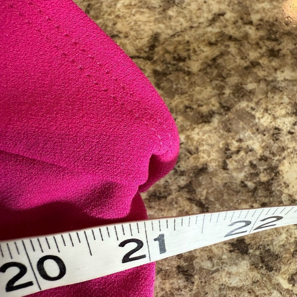 Other Pink Puff Sleeve Bodycon Midi Dress Size XL / US 12-14 / IT 48-50 - 5 Thumbnail