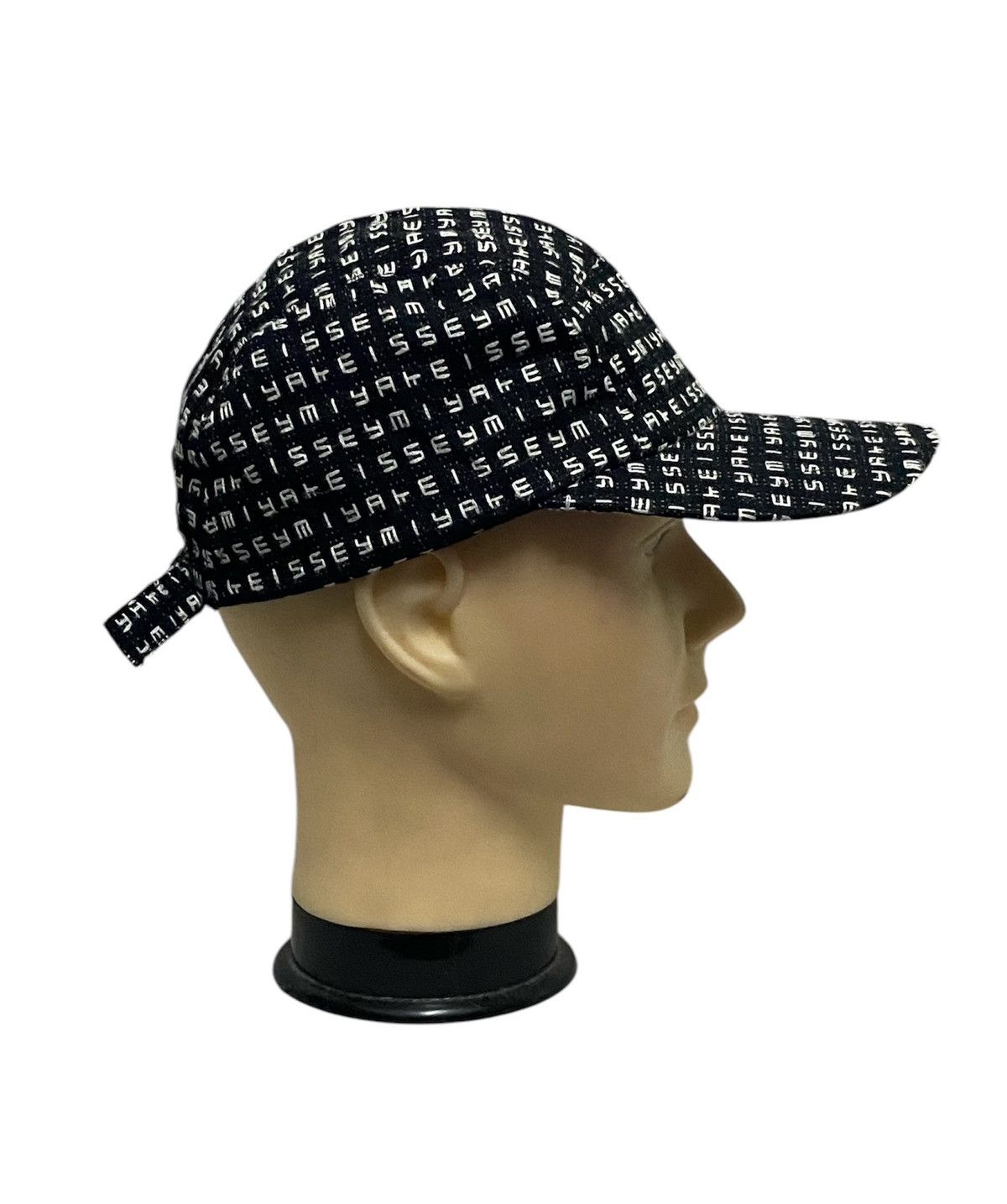 Issey Miyake Rare🔥2000s Issey Miyake Black Jacquard 5 Panel Hat Size ONE SIZE - 5 Thumbnail