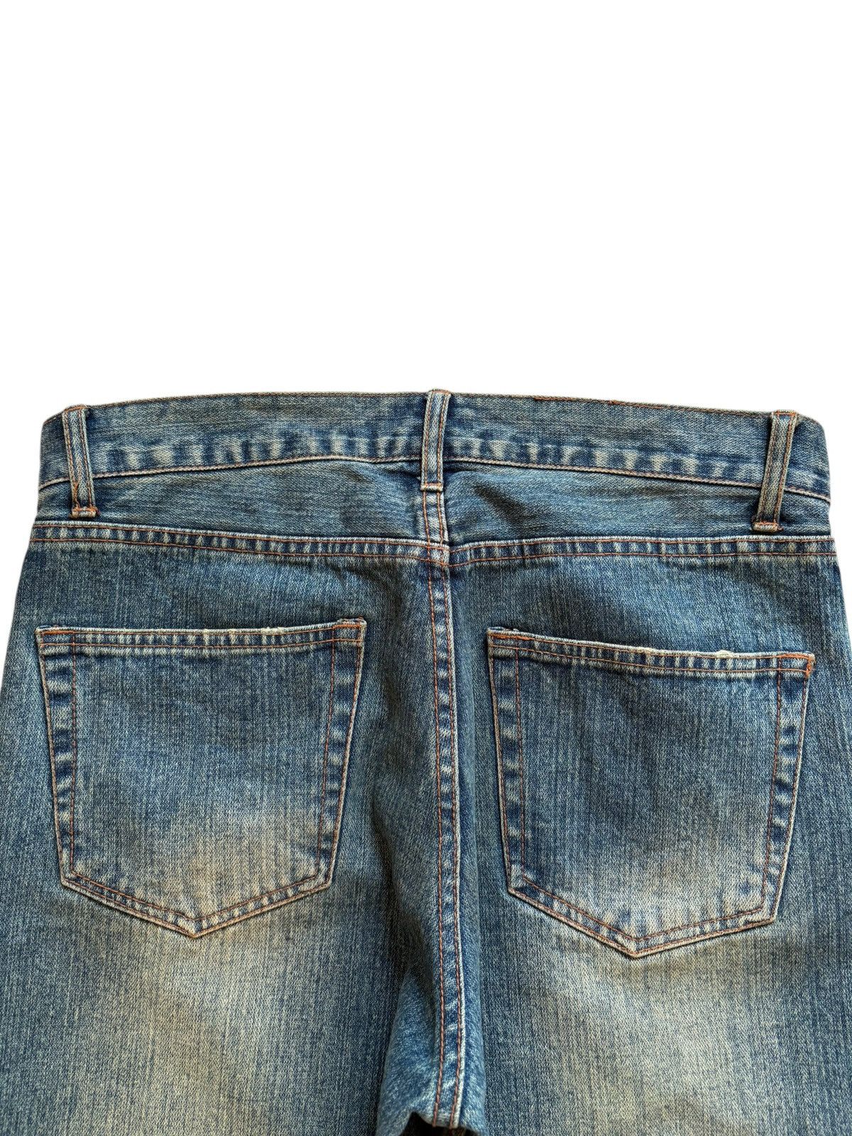 Japanese Brand Vintage Japanese Brand Faded Mud Wash Distress Patch Jeans Size US 32 / EU 48 - 8 Thumbnail