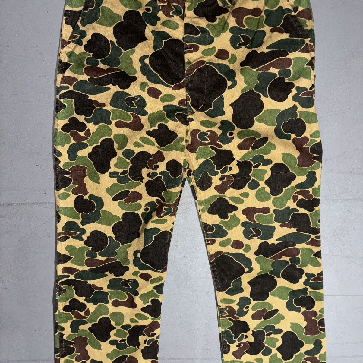 Vintage Saftbak Camo Pants Frog Skin Duck Camo 70s 80s 34