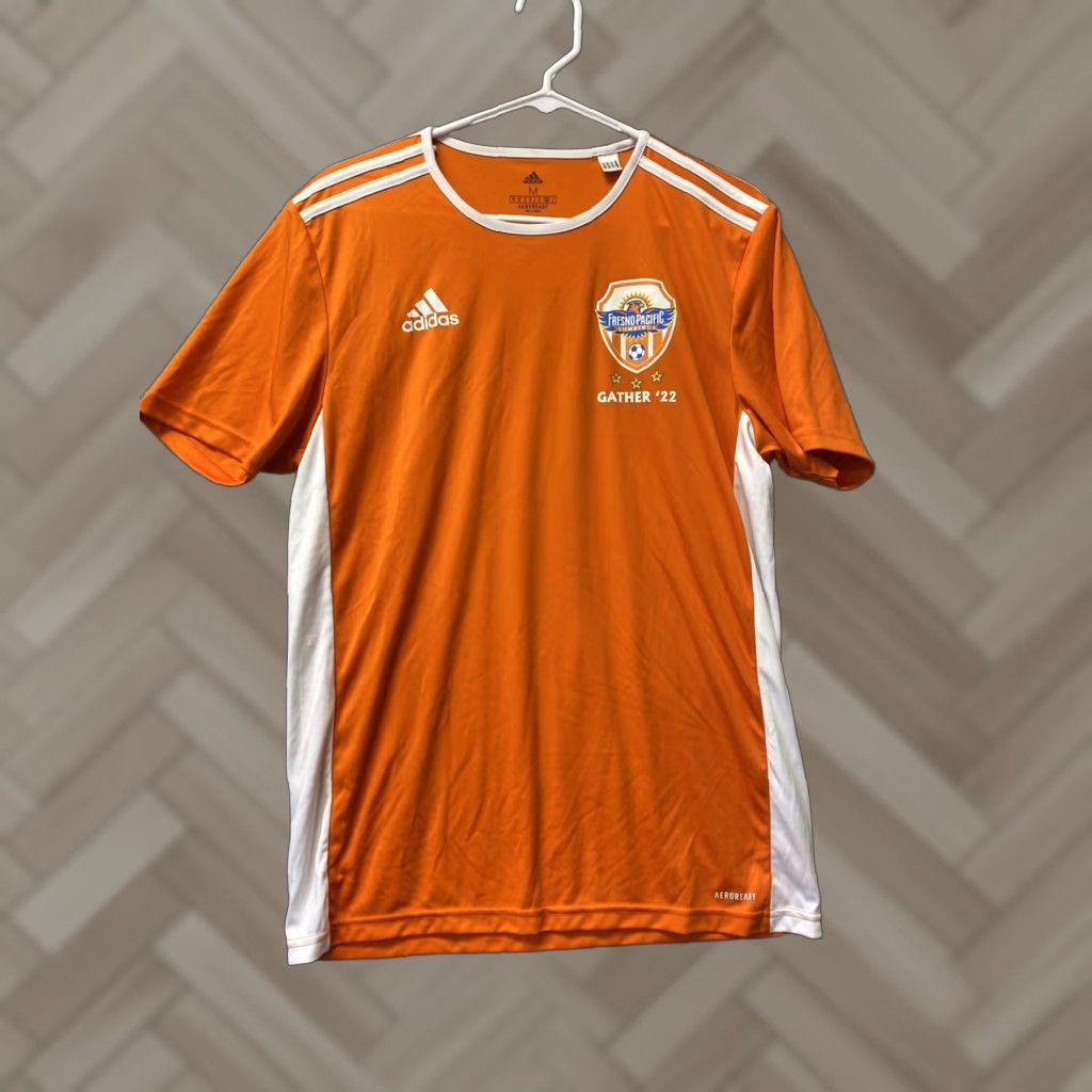 Adidas Adidas Shirt Mens M Orange Climalite Soccer Freeno Pacific F.C. /100-41 Size US M / EU 48-50 / 2 - 1 Thumbnail