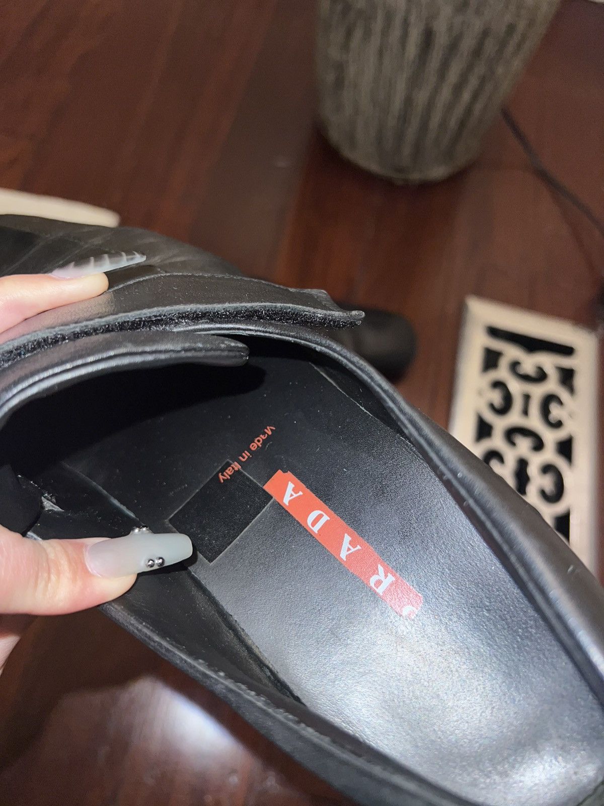 Prada Prada Sport Square-Toe Leather Velcro Shoes Size US 9 / IT 39 - 10 Thumbnail