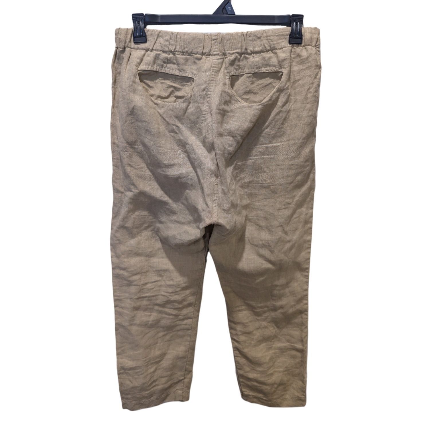 Other Kristensen Du Nord Cropped Linen Drawstring Lagenlook Pants Size 27" / US 4 / IT 40 - 2 Thumbnail