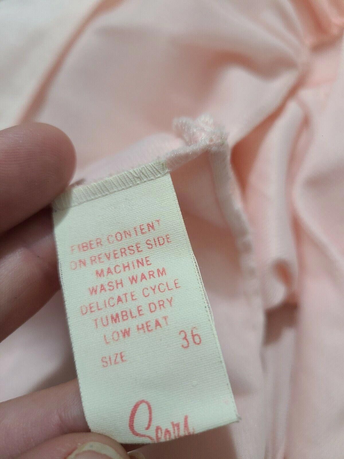 Sears Vintage Nightgown Sears Size 36 Medium Chemise Long v neck Size ONE SIZE - 3 Thumbnail