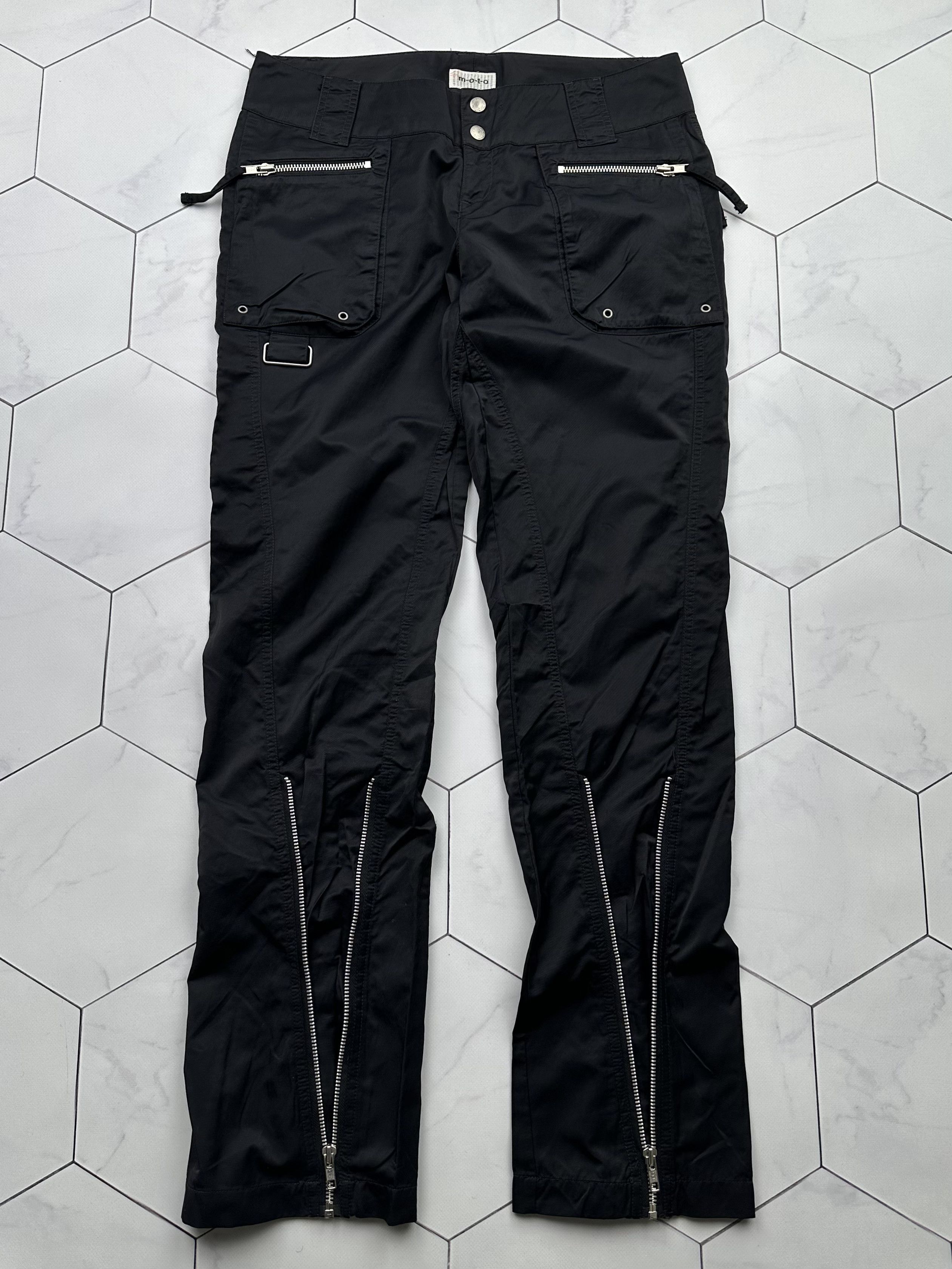 image of Avant Garde x Vintage Moto Vintage Zipped Pants in Black, Women's (Size 26)