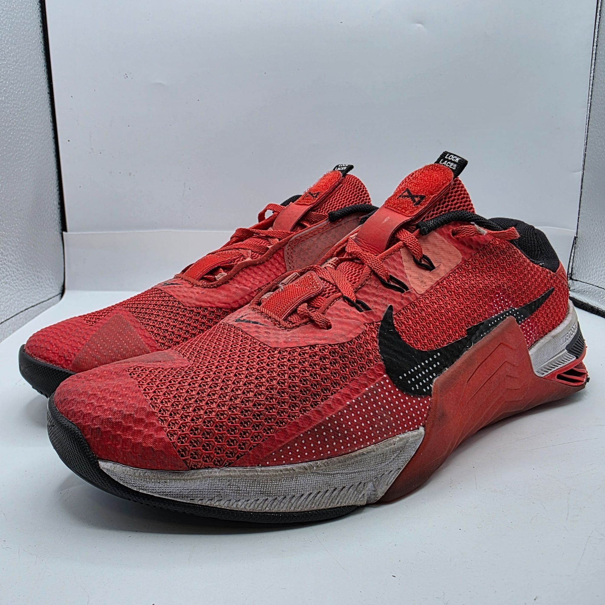 Nike Nike Metcon 7 Shoes Mens Size 13 Red Black Training CrossFit Size US 13 / EU 46 - 4 Thumbnail