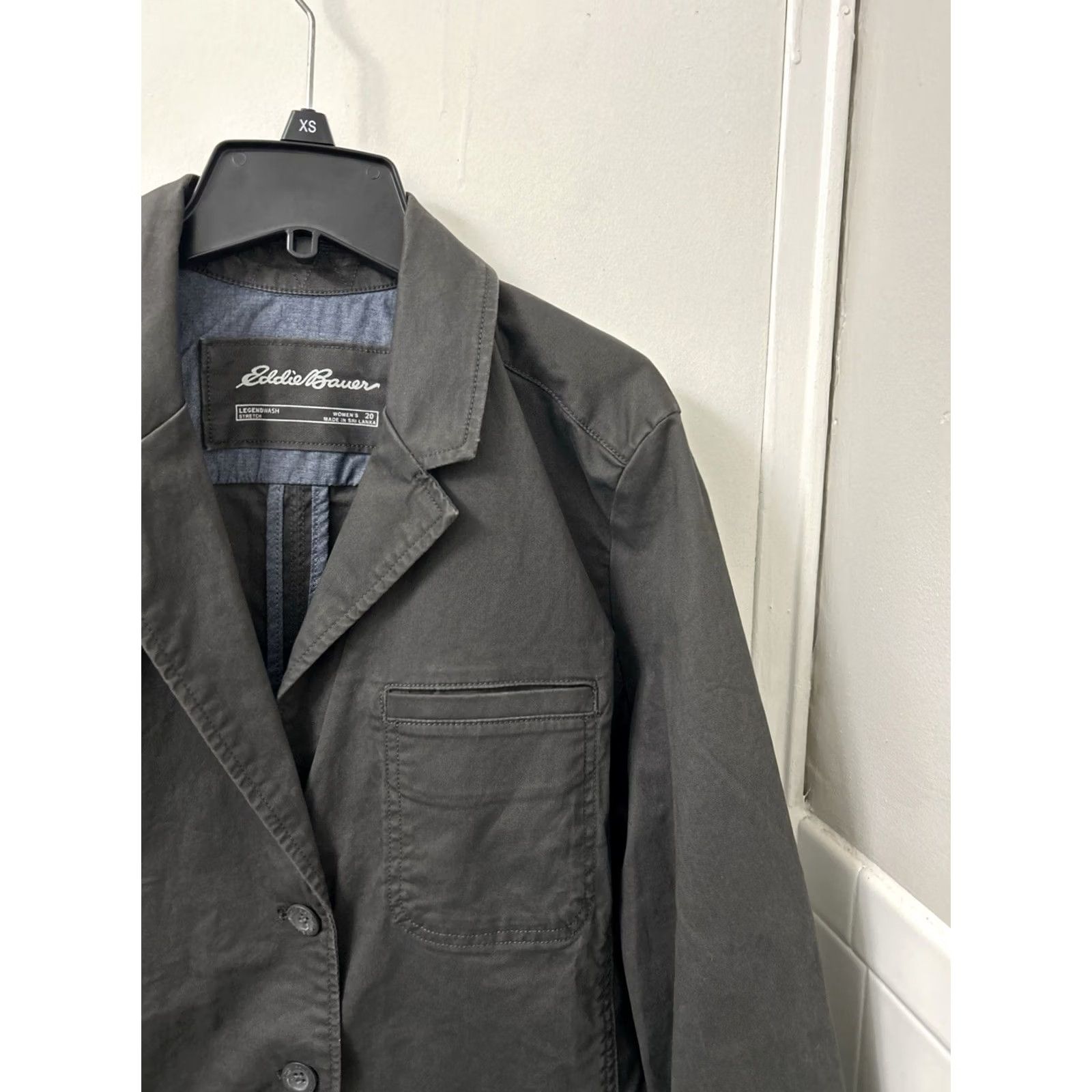 Eddie Bauer Eddie Bauer Jacket Womens Sz 20 Gray Barn Chore Legendwash Stretch Canvas Coat Size 3XL / US 20-22 - 5 Thumbnail