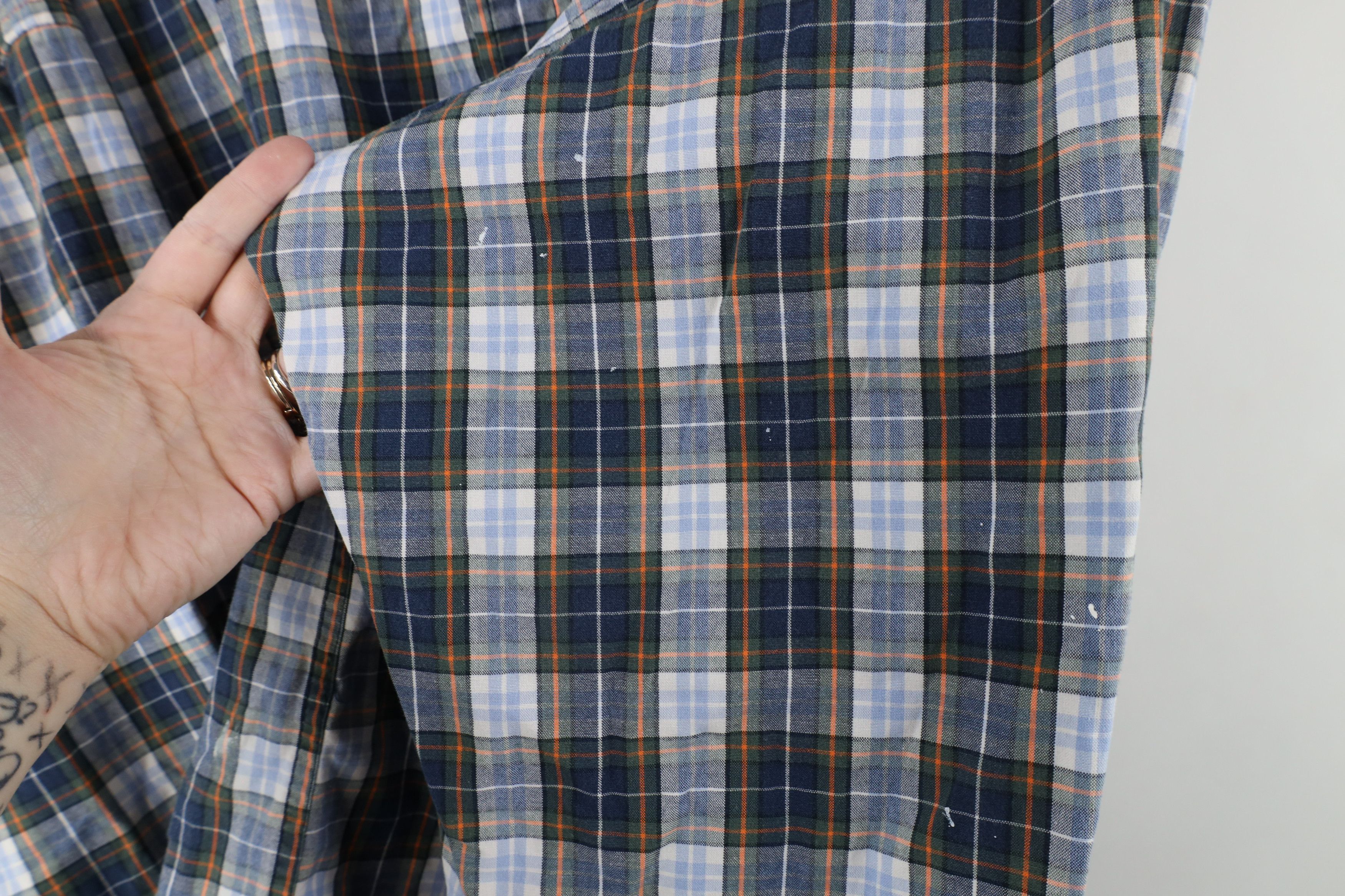 Gap × Vintage Vintage 90s Gap Collared Button Down Shirt Plaid Cotton Size US XL / EU 56 / 4 - 5 Thumbnail