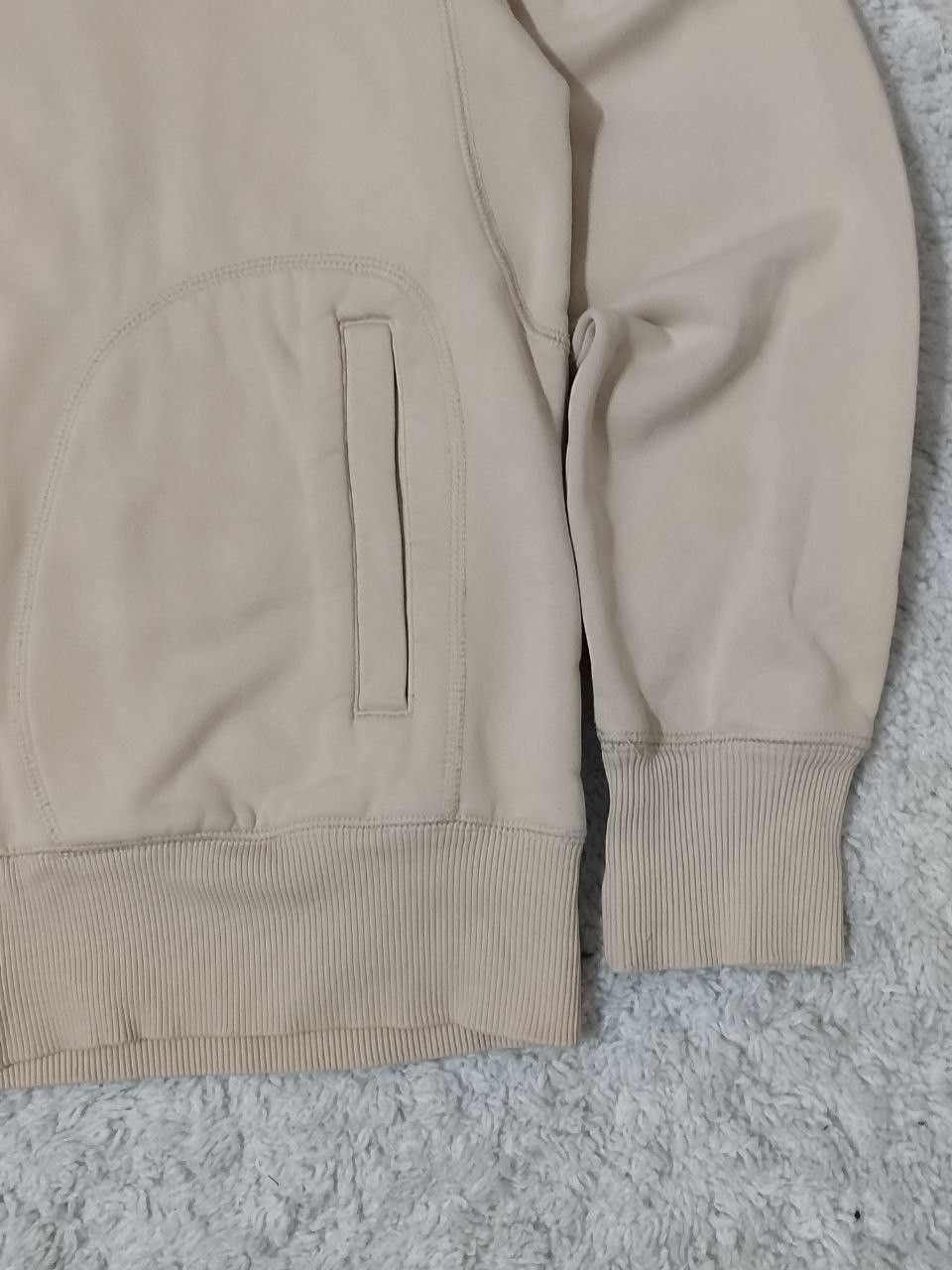Nike × Vintage 🙉 Vintage Nike Full Zip Sweatshirt Beige 90s Size US S / EU 44-46 / 1 - 5 Thumbnail