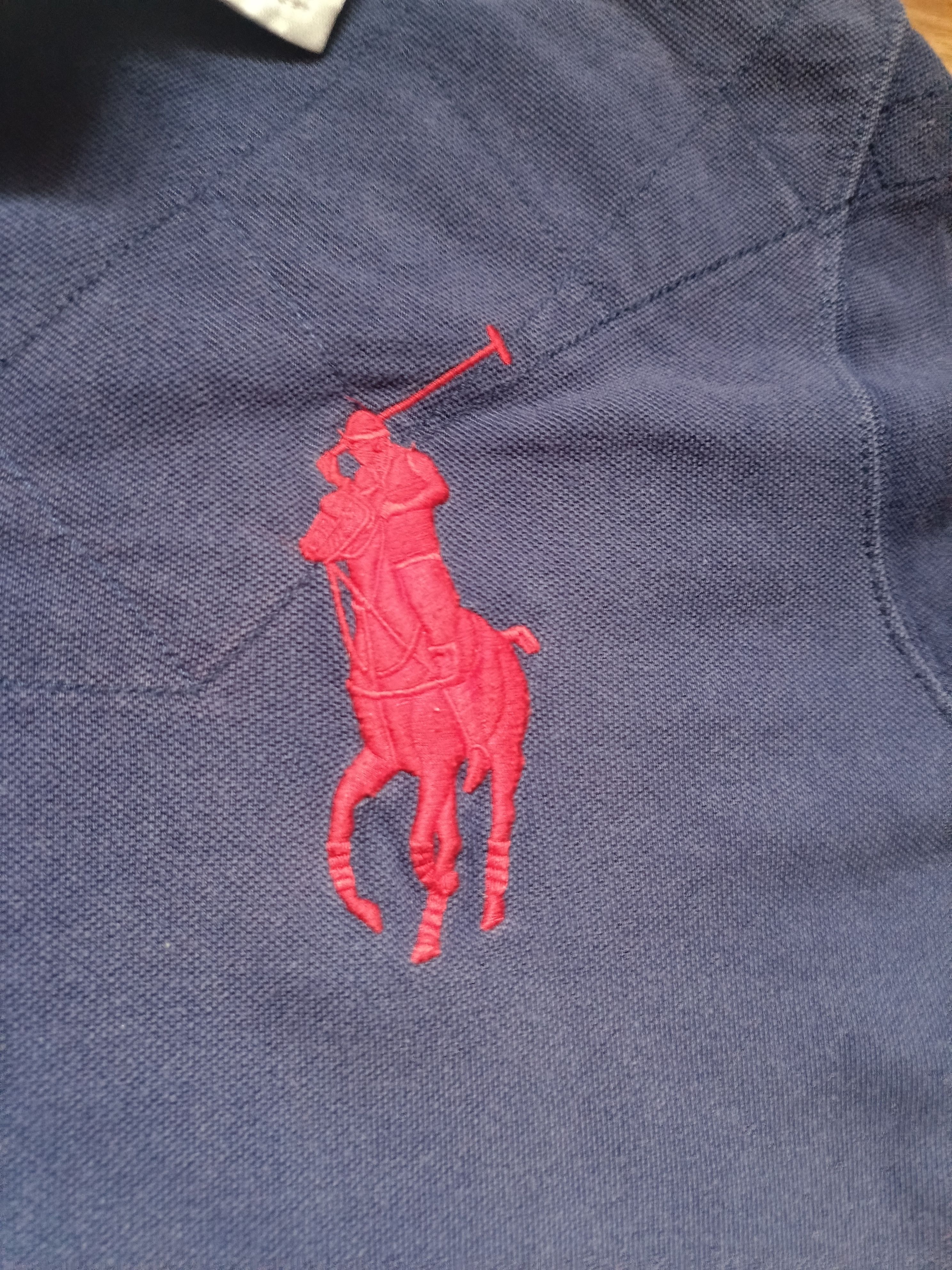 Polo Ralph Lauren × Vintage Vintage Polo Ralph Lauren Horse Blue Big Logo Size US XL / EU 56 / 4 - 4 Thumbnail