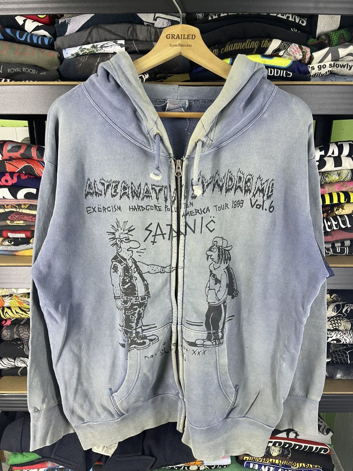 Band Tees vintage 90's Alternative Syndrome Exorcism Hardcore Tour Size US M / EU 48-50 / 2 - 7 Thumbnail