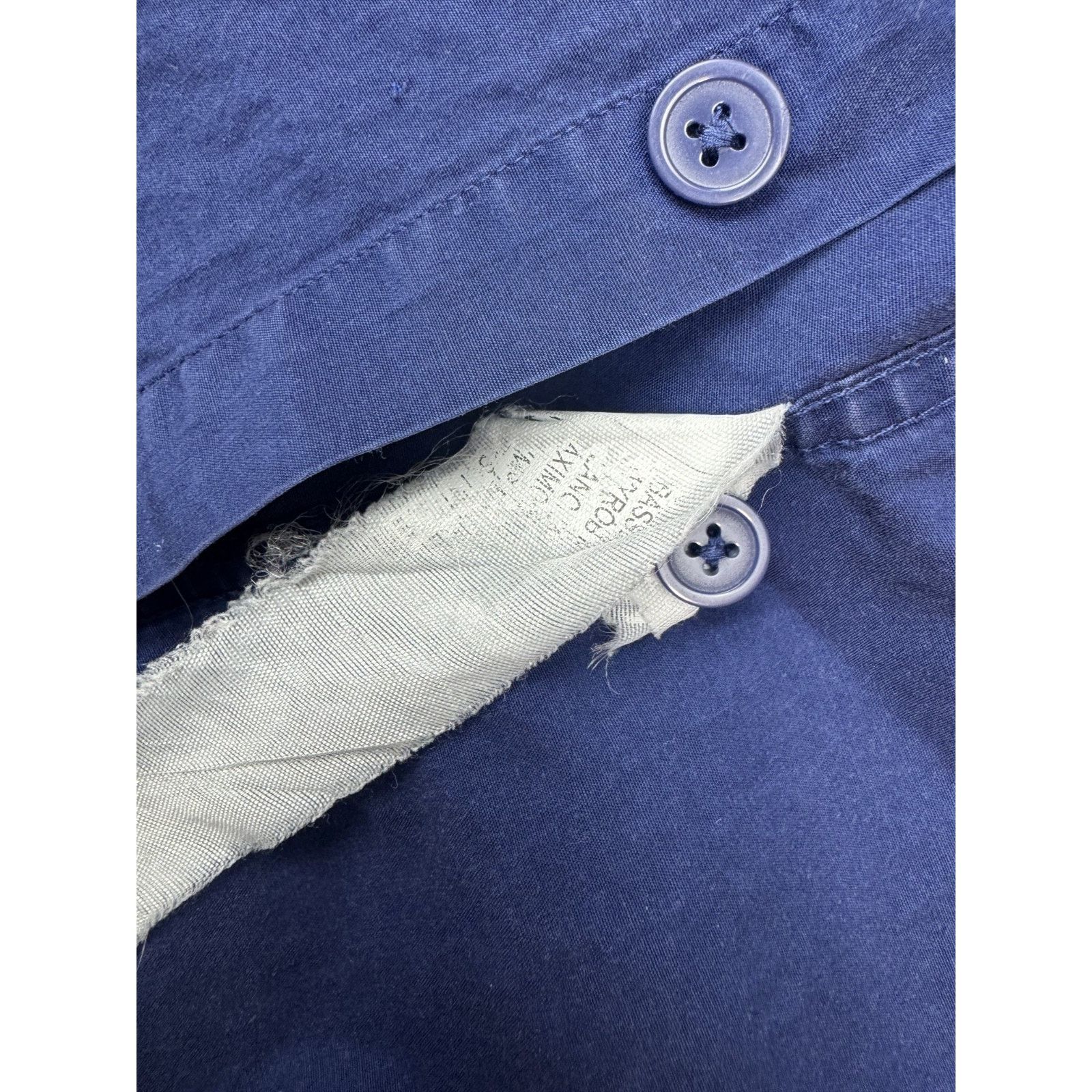 Zara Zara Man Slim Fit Blue Button-Down Shirt Stand Collar Small Size US S / EU 44-46 / 1 - 5 Thumbnail