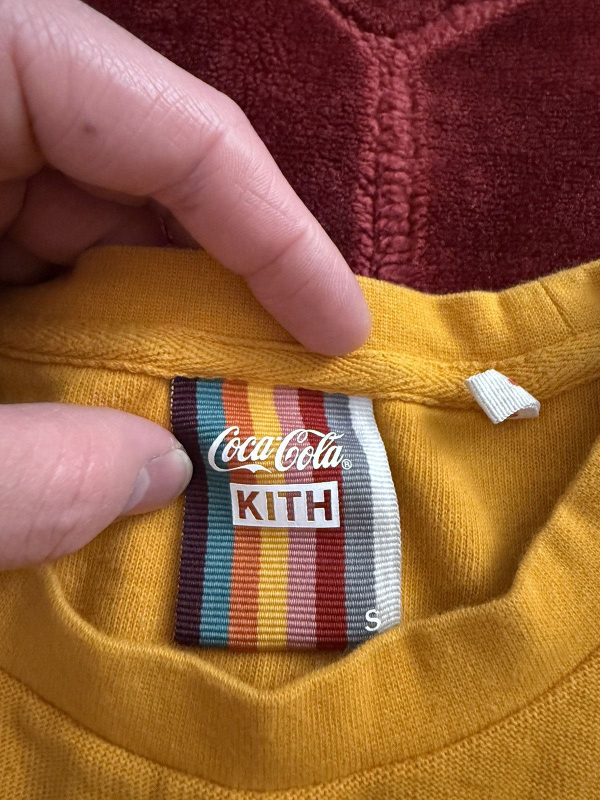 Kith Kith x Coca Cola Quinn Long Sleeve Mustard Tee Size Small Size US S / EU 44-46 / 1 - 2 Thumbnail