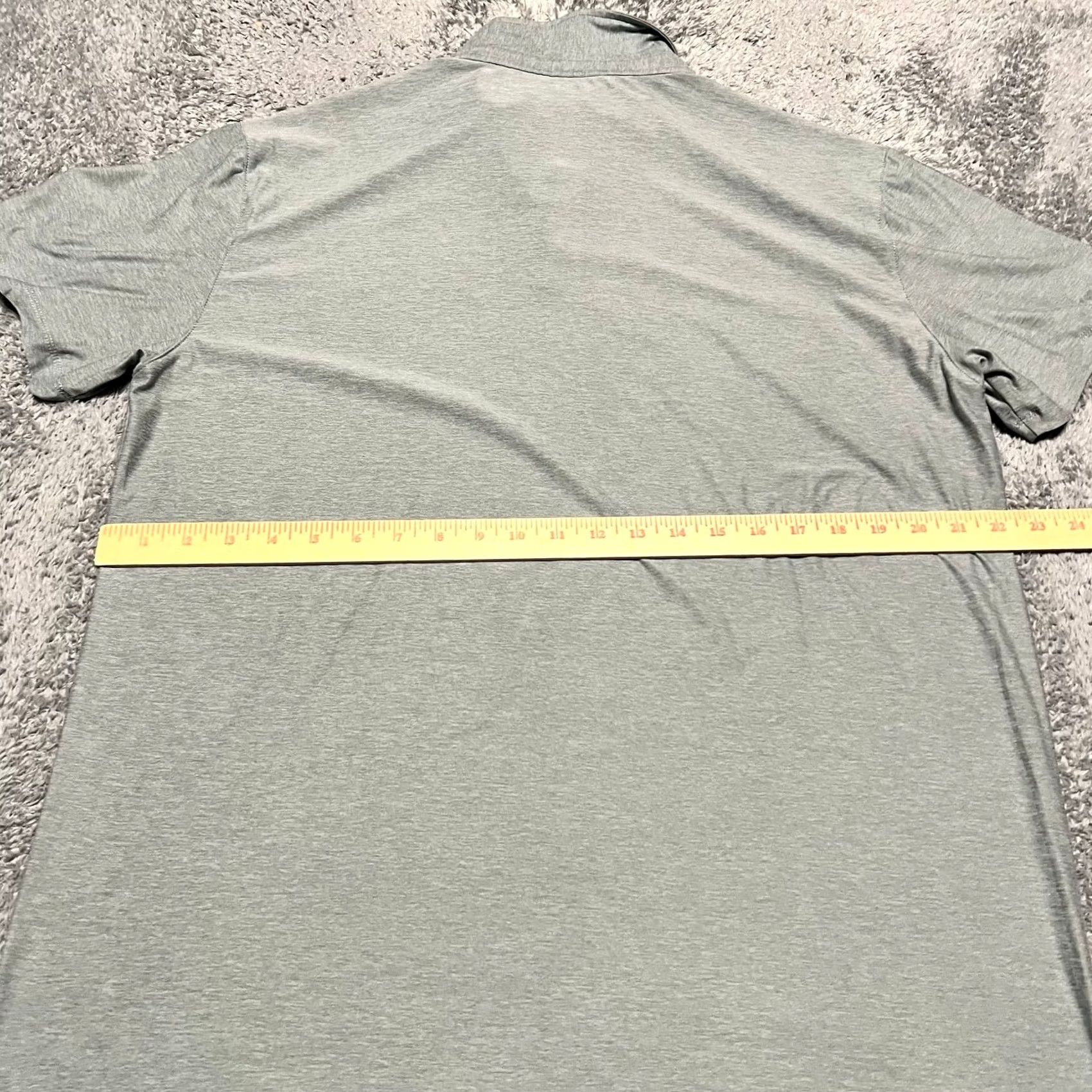 Vuori Vuori Polo Shirt Mens XL Green Gray Solid Performance Stretch Short Sleeve Top Size US XL / EU 56 / 4 - 4 Thumbnail