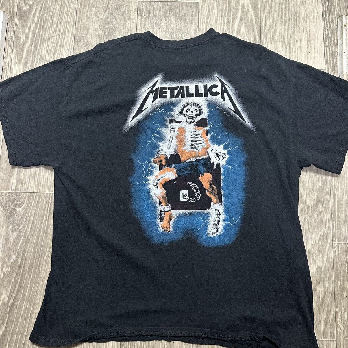 Metallica × Vintage Black Lighting Metallic Tee Size US XL / EU 56 / 4 - 4 Thumbnail
