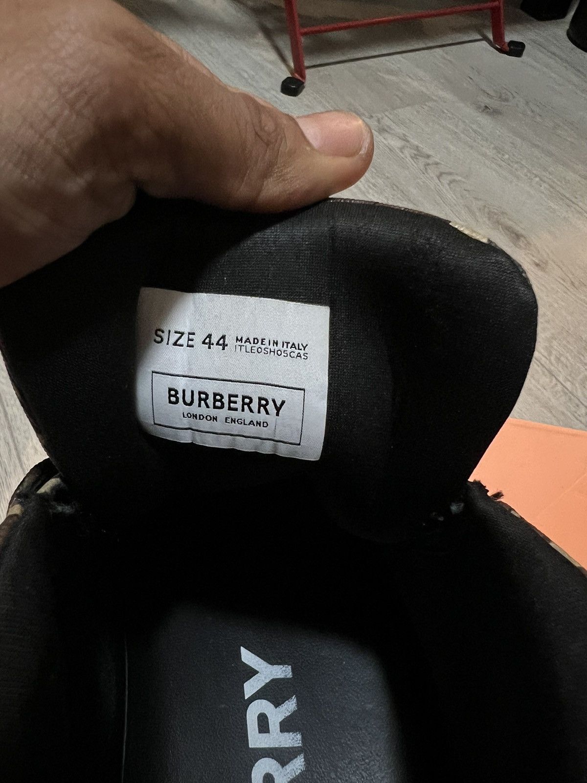 Burberry BURBERRY E-Canvas Monogram Arthur Sneakers Size US 11 / EU 44 - 5 Thumbnail