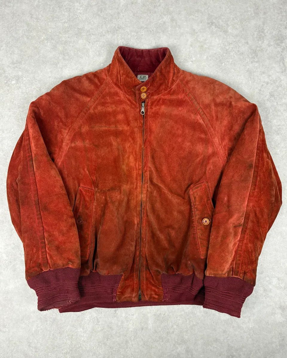 C.P. Company 1990s CP Company Red Suede Leather Jacket Size US M / EU 48-50 / 2 - 1 Thumbnail