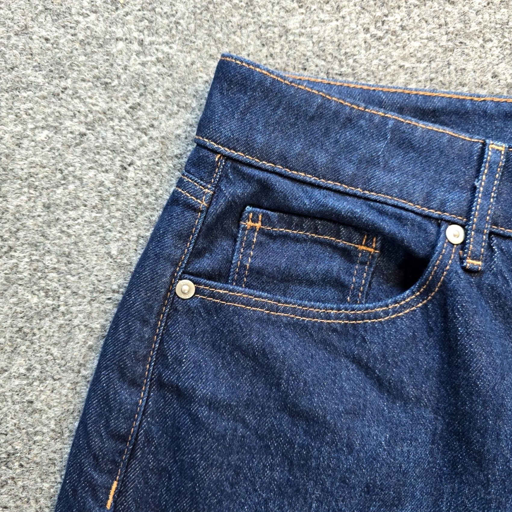 Loft LOFT Jeans Womens Size 32 Blue Wide-Leg High Rise Curvy Fit Capsule Casual Dark Jeans Size 24" / US 00 / IT 34 - 3 Thumbnail