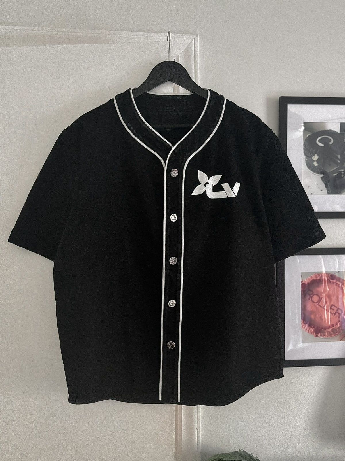Louis Vuitton DENIM MONOGRAM BASEBALL JERSEY LV Size US L / EU 52-54 / 3 - 4 Thumbnail