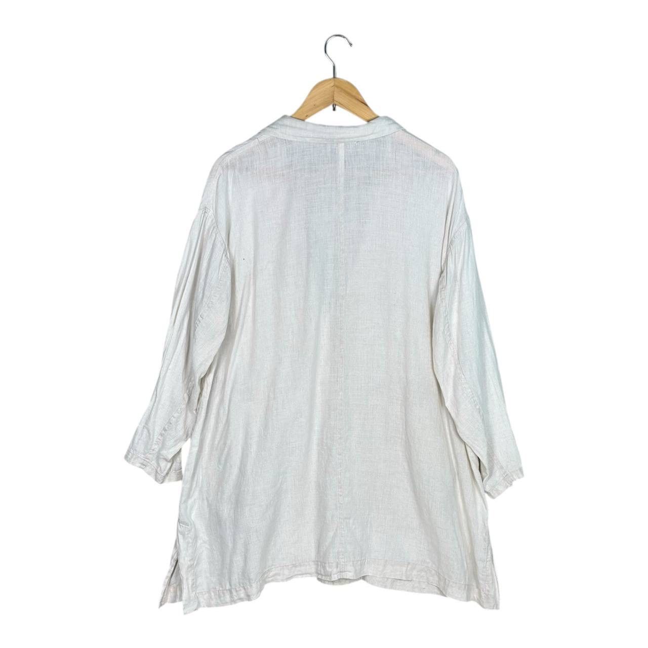 Issey Miyake Issey Miyake Plantation Haori Linen Summer Coat M Size US M / EU 48-50 / 2 - 2 Thumbnail