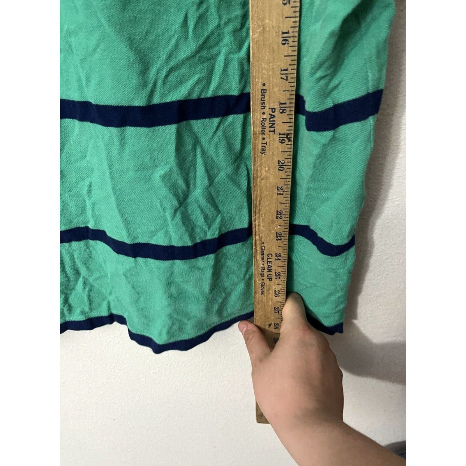 Chaps Chaps Polo Shirt Men Large Green Striped Short Sleeve Casual Cotton Size US L / EU 52-54 / 3 - 4 Thumbnail