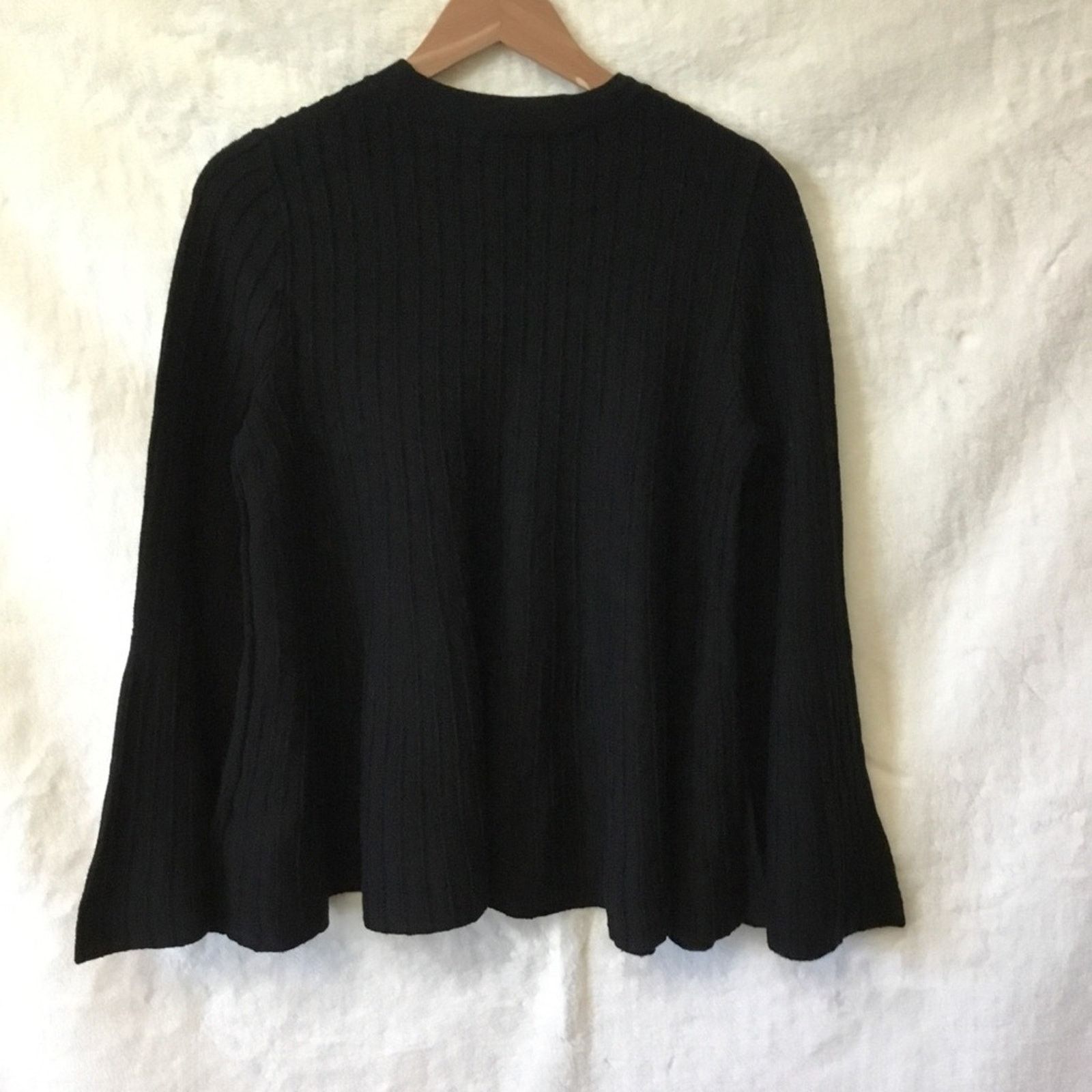 Cos COS Black Wool Texture Stripe Sweater Size S / US 4 / IT 40 - 7 Thumbnail
