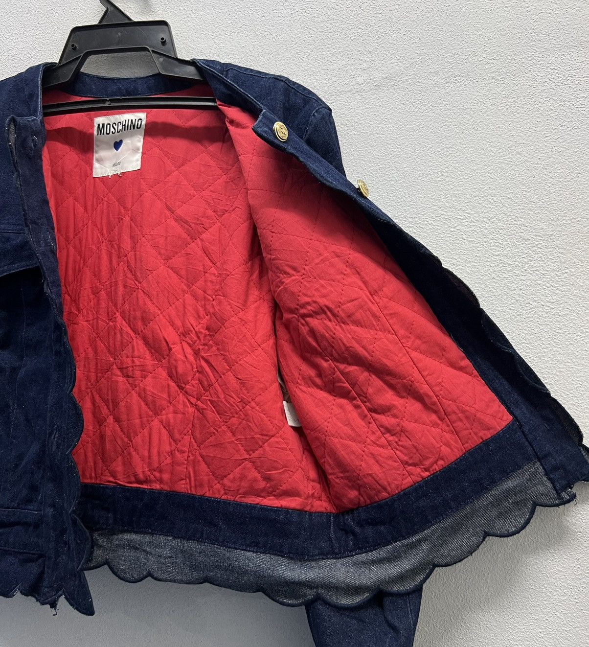 Moschino × Vintage VINTAGE MOSCHINO MILANO DENIM JACKET Size M / US 6-8 / IT 42-44 - 9 Thumbnail