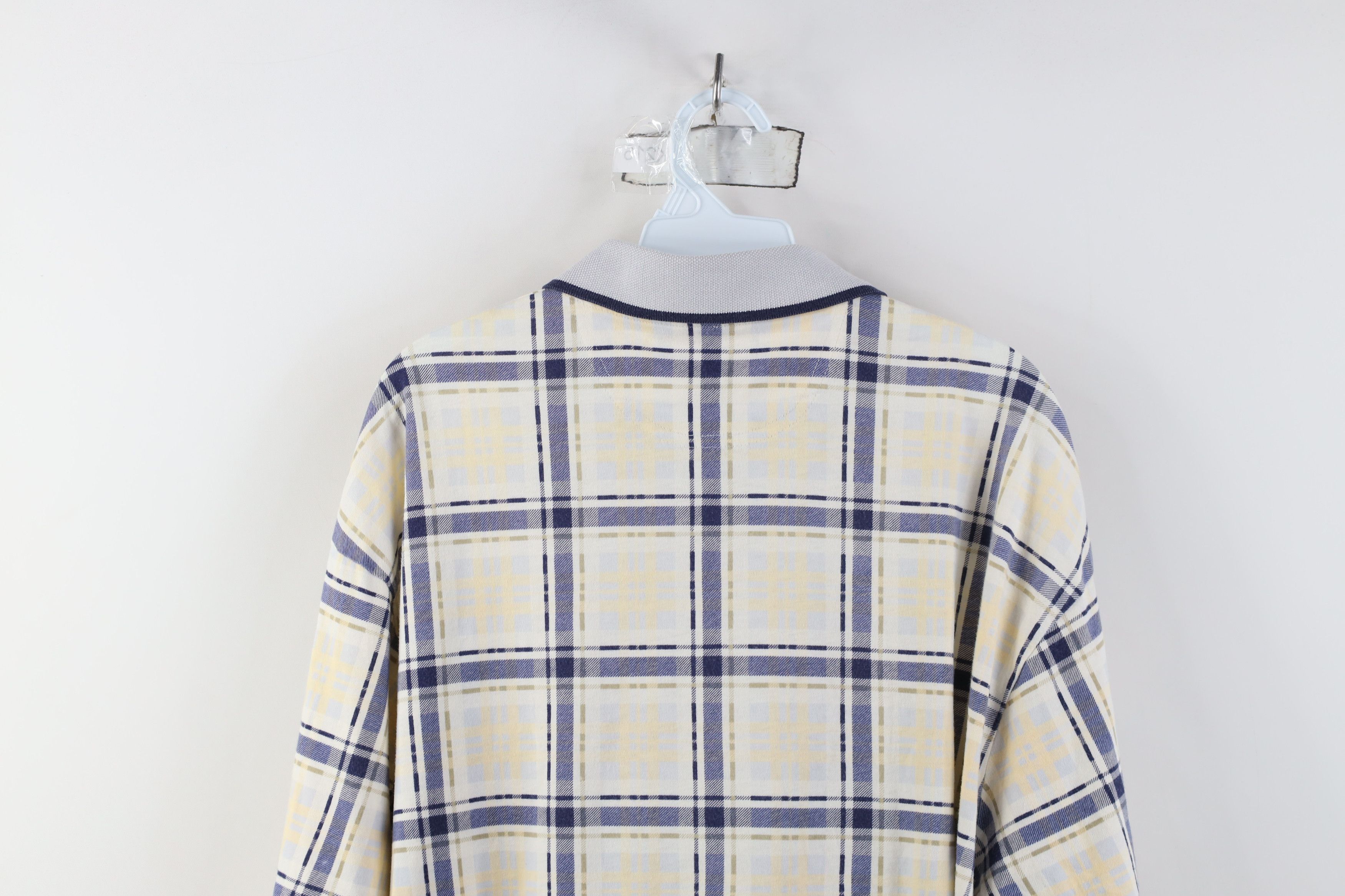 Vintage Vintage 90s Streetwear Collared Golf Polo Shirt Plaid USA Size US XL / EU 56 / 4 - 10 Thumbnail