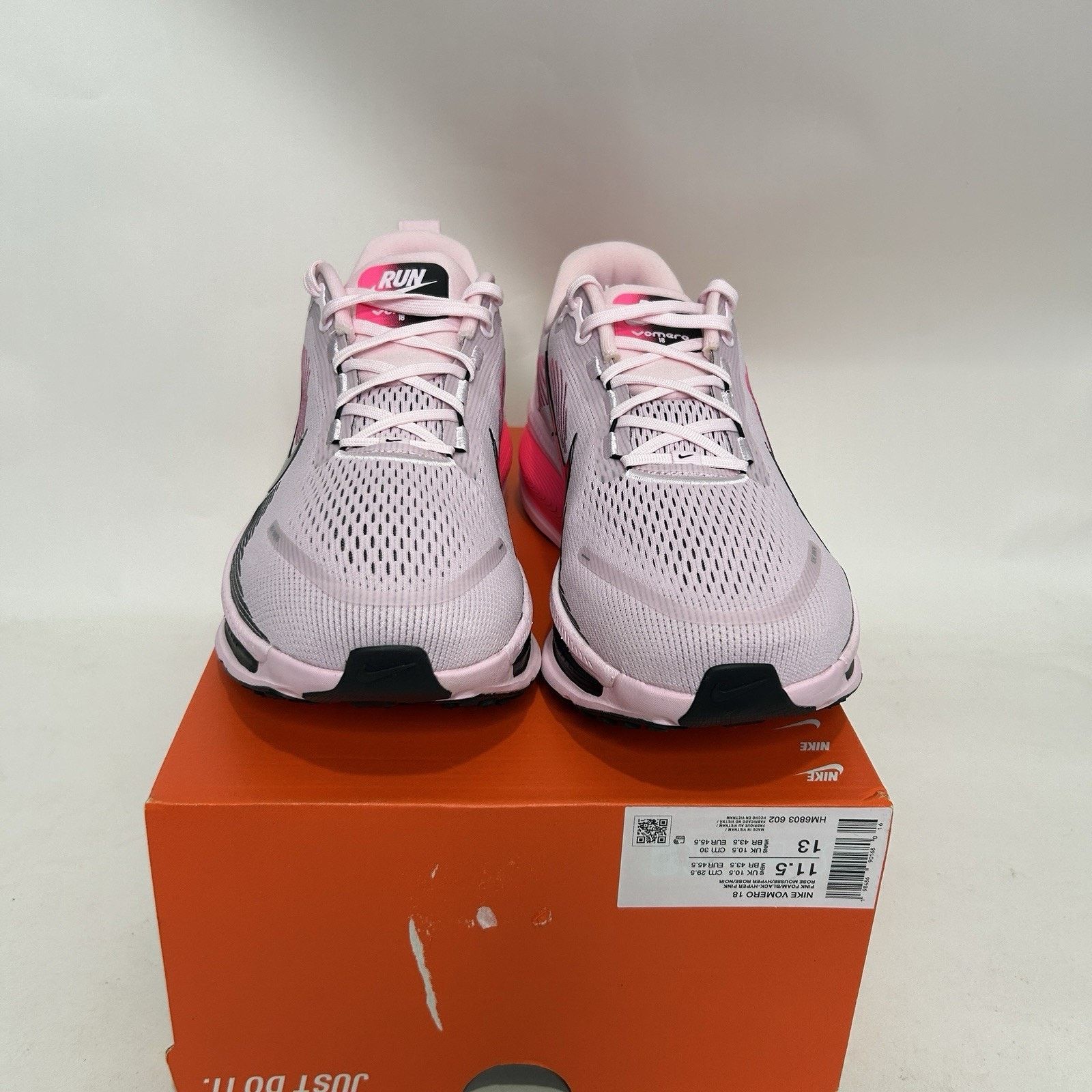 Nike Nike Vomero 18 “Pink Foam Hyper Pink Black” HM6803-602 Size US 11.5 / EU 44-45 - 2 Thumbnail