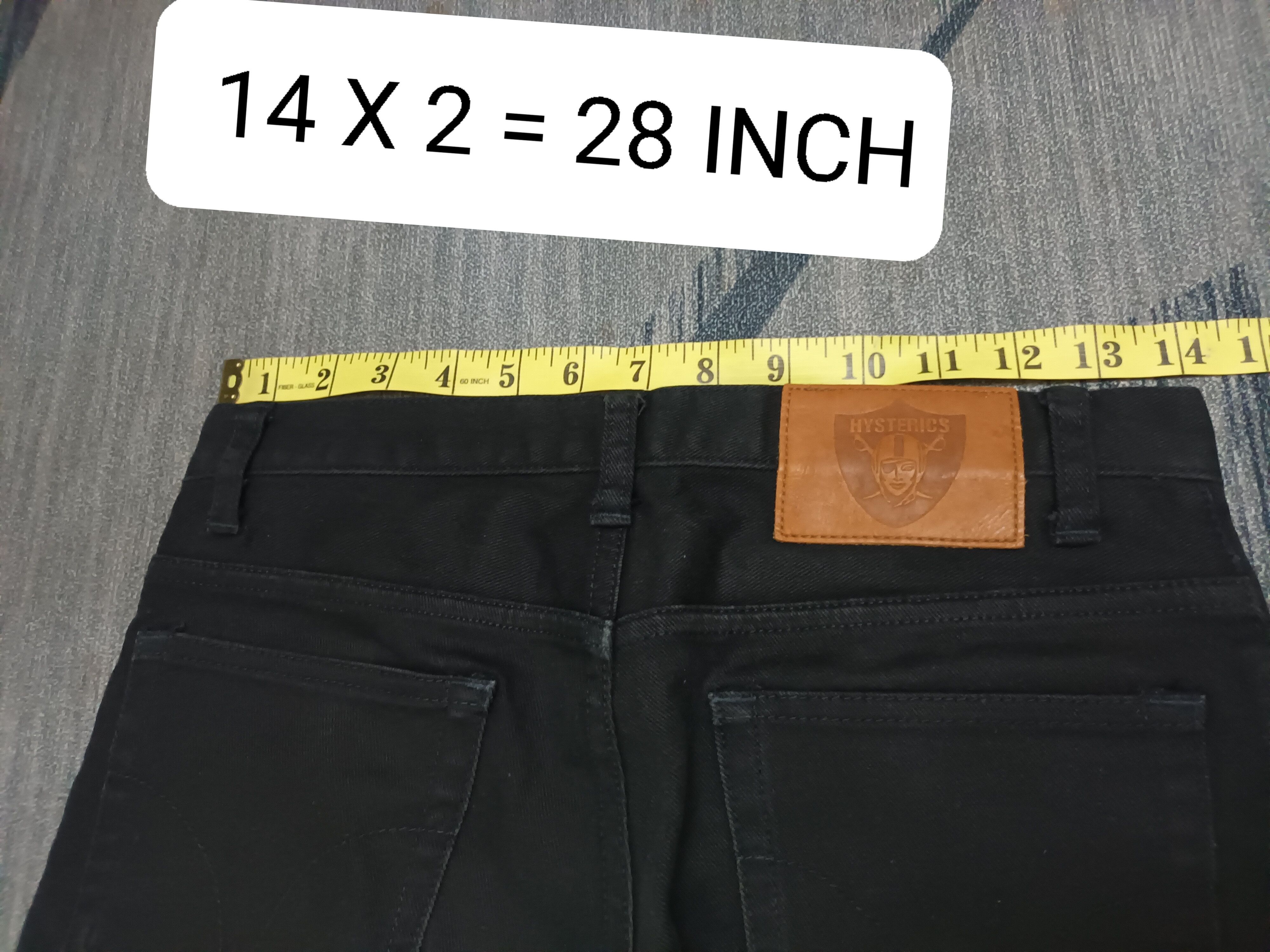Hysteric Glamour 🔥 HYSTERIC GLAMOUR BLACK DENIM 🔥 Size 28" / US 6 / IT 42 - 9 Thumbnail
