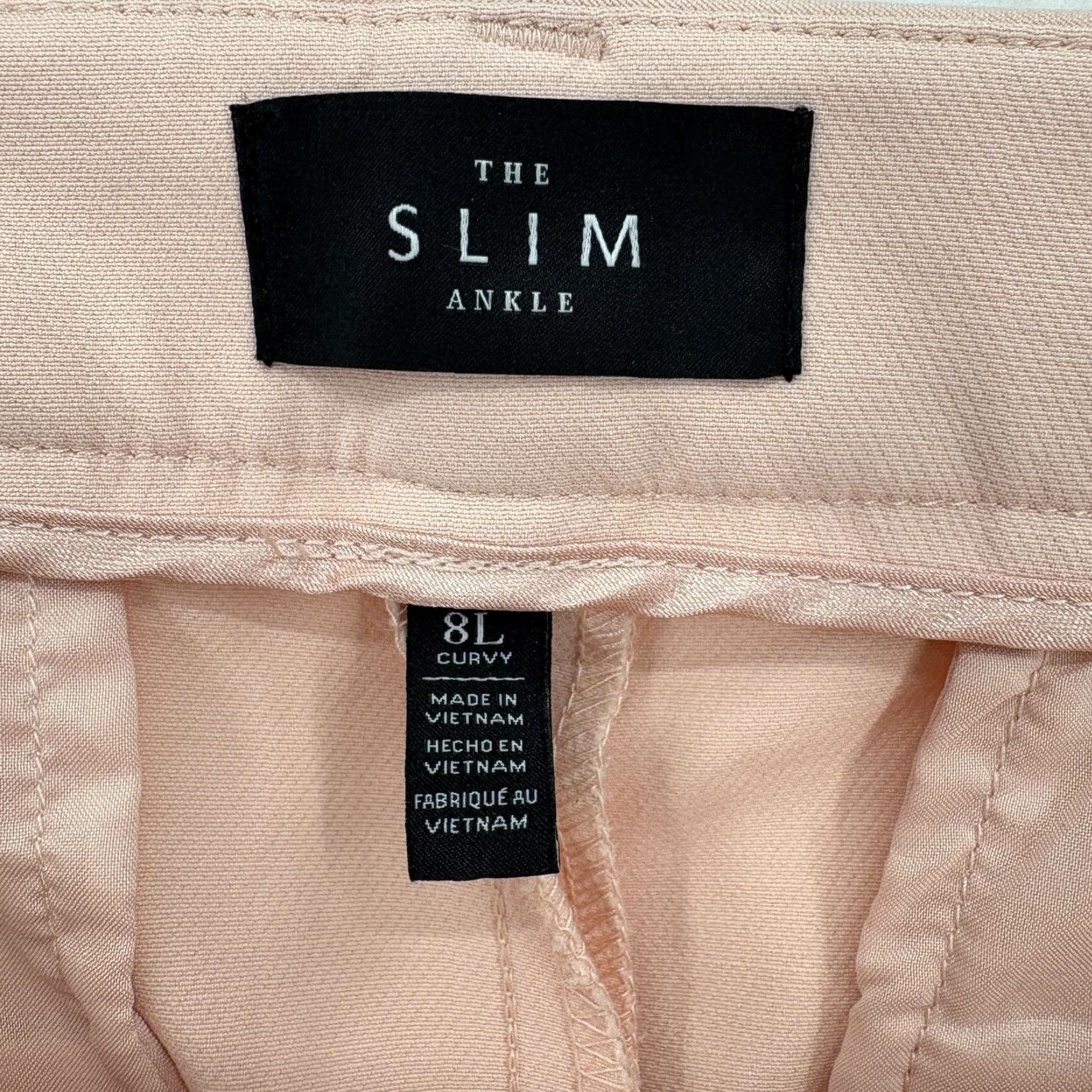 White House Black Market White House Black Market Pants Womens 8L Pink Curvy Slim Ankle Stretch Wool NWT Size 30" / US 8 / IT 44 - 4 Thumbnail
