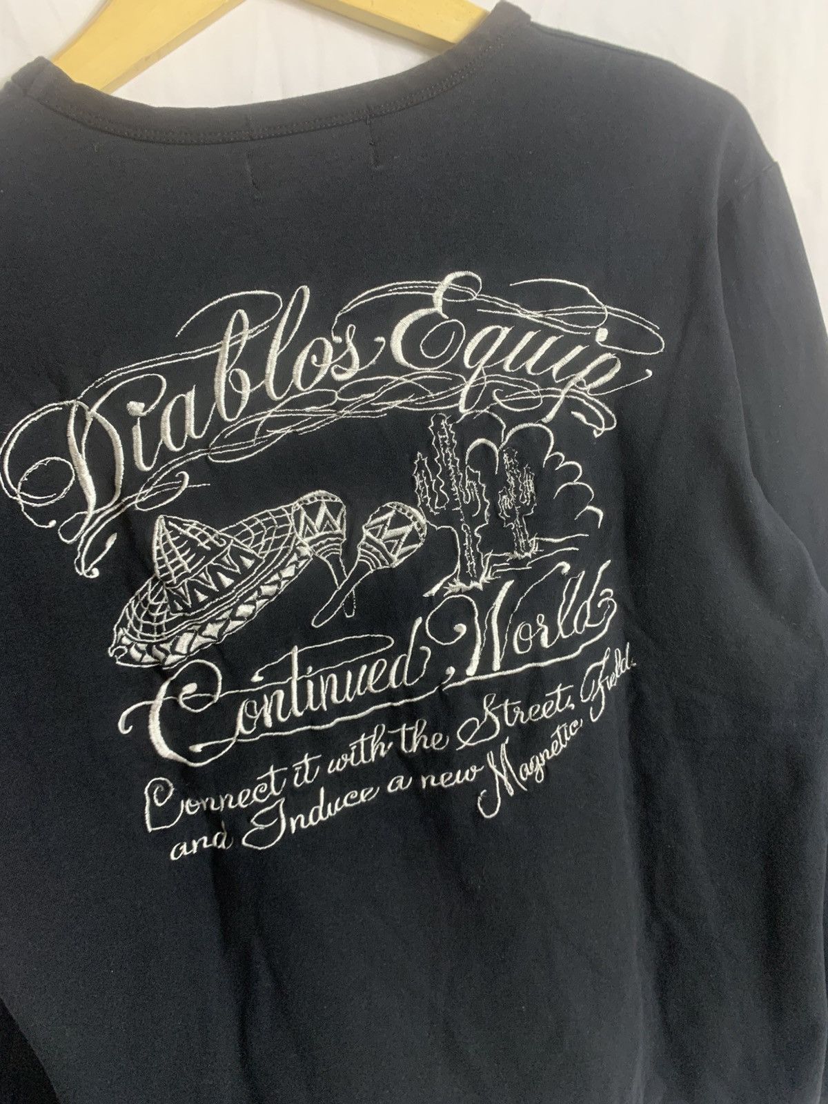 Japanese Brand Japanese Diablos Poem longsleve Size US M / EU 48-50 / 2 - 12 Thumbnail