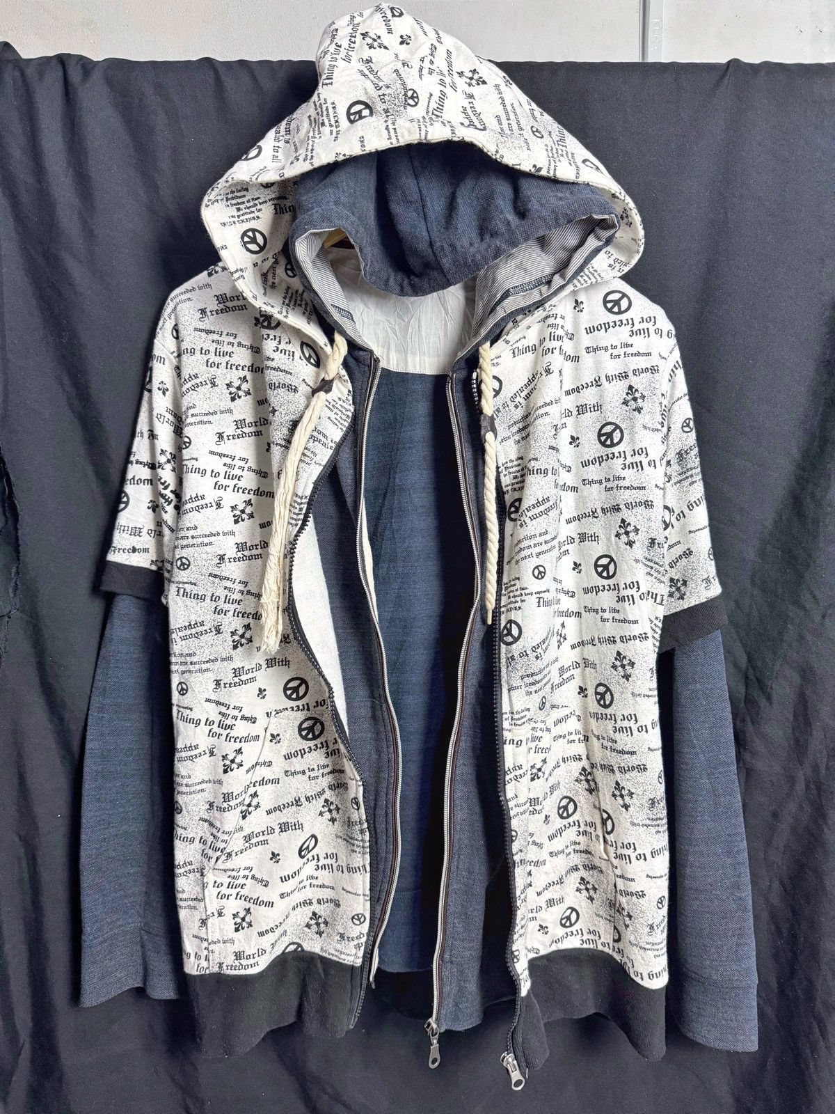 Hysteric Glamour × If Six Was Nine × Japanese Brand Double layers hoodie Beaumont carr x Mitex 1of1 Size US M / EU 48-50 / 2 - 2 Thumbnail