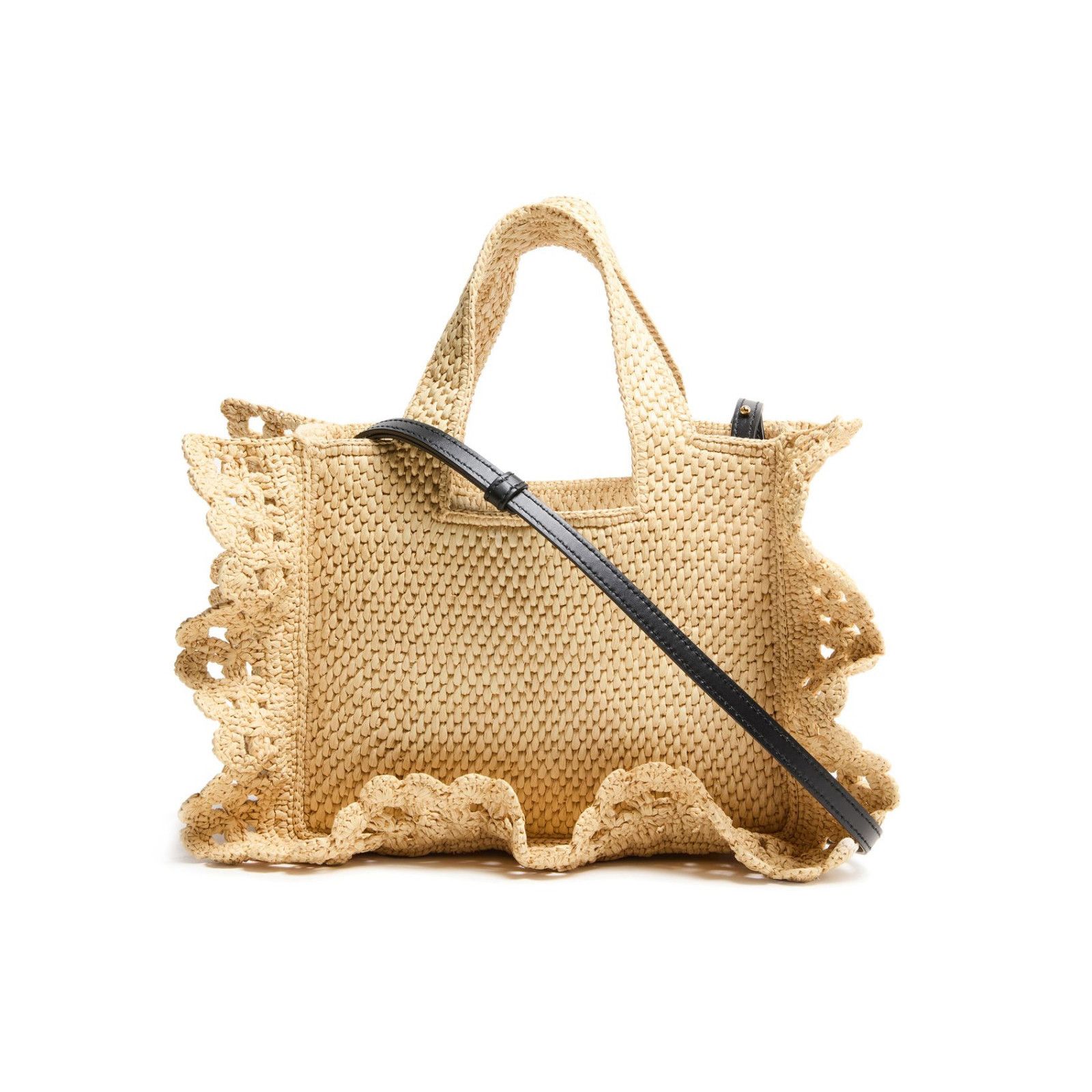 Loewe LOEWE Ruffles Small Natural Raffia Tote Bag New & Authentic Size ONE SIZE - 3 Thumbnail