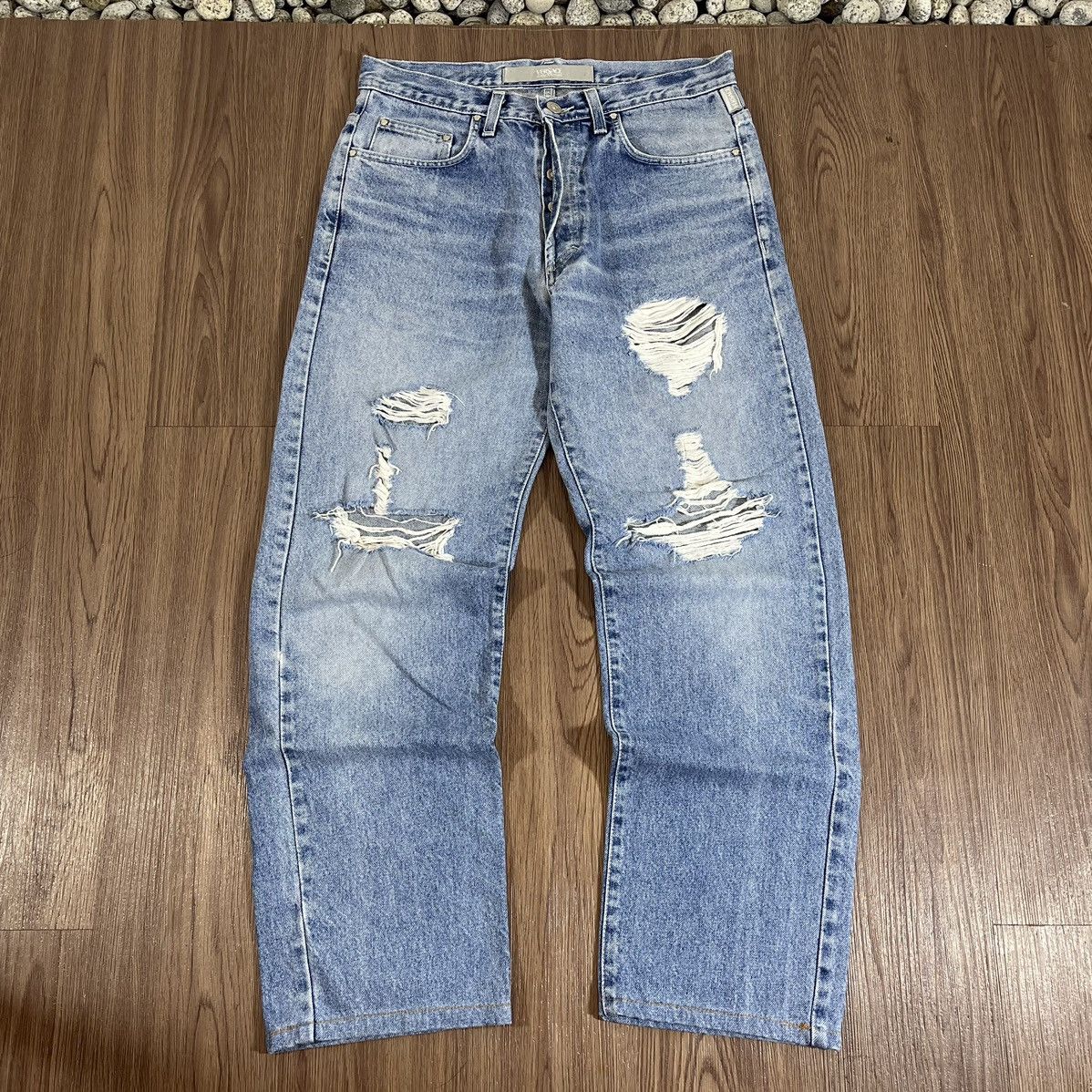 Versace Jeans Couture Versace Jeans Couture Distressed Denim – (Made in Italy) Size US 31 - 1 Thumbnail
